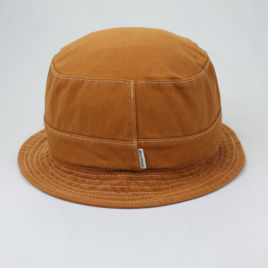Element Mustard Cotton Bucket Hat - Contrast Stitch Sun Hat