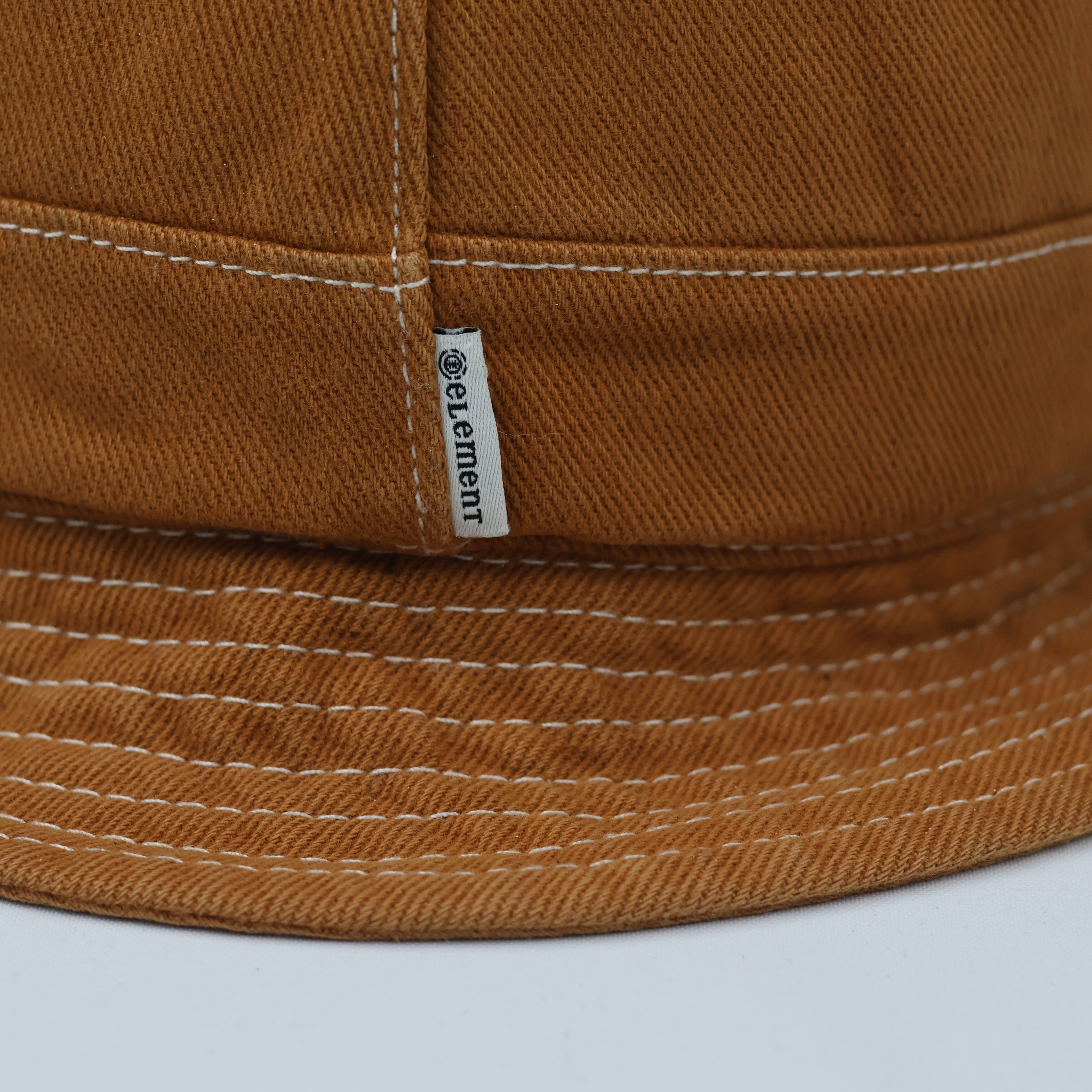 Element Mustard Cotton Bucket Hat - Contrast Stitch Sun Hat
