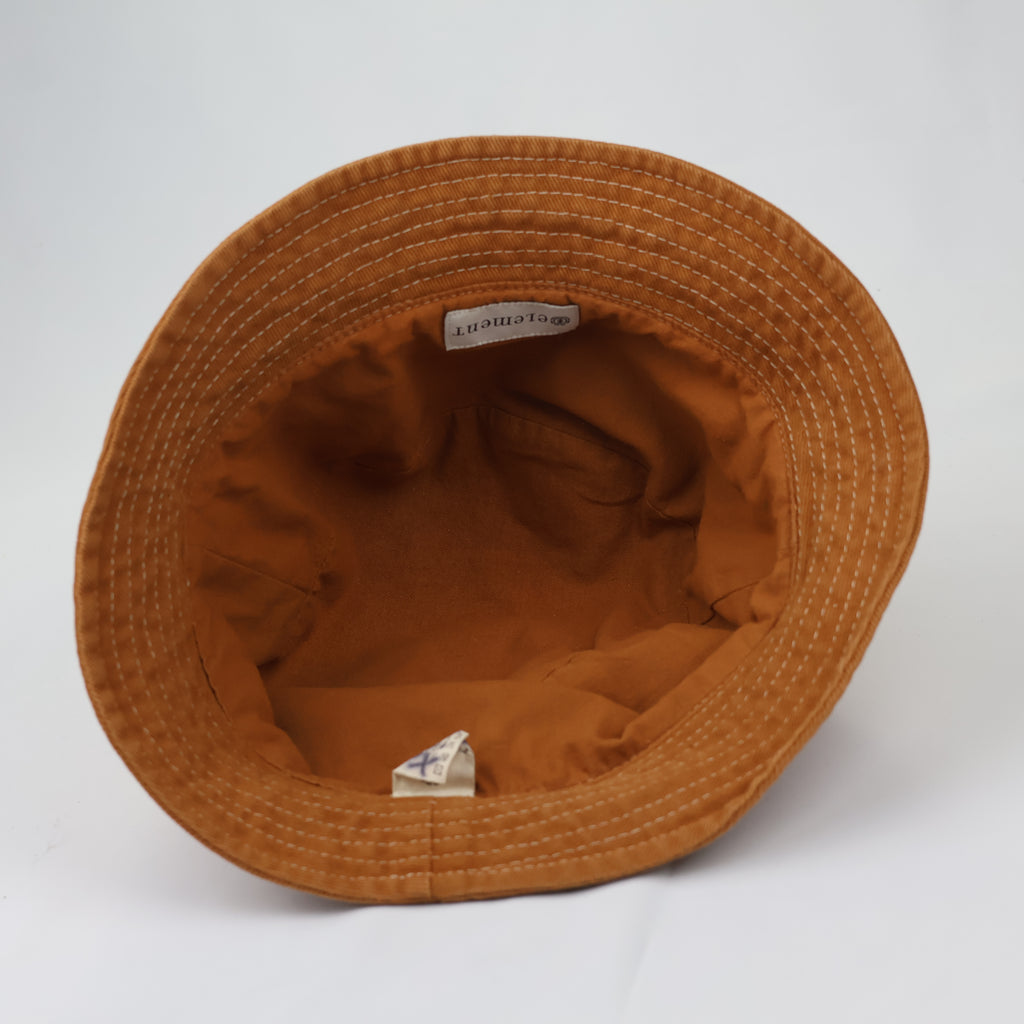 Element Mustard Cotton Bucket Hat - Contrast Stitch Sun Hat