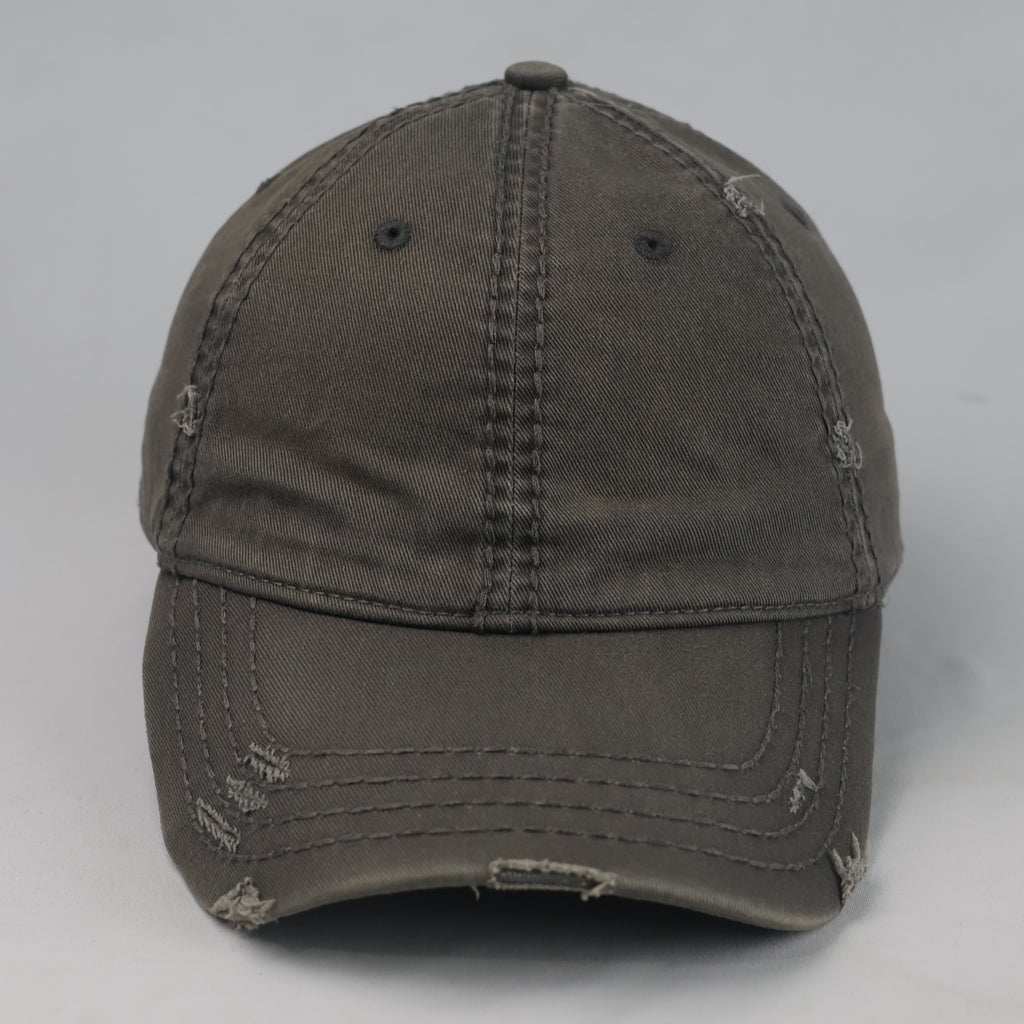 Thrifted OTTO 104-1018 Distressed Cotton Strapback Cap (57 cm) |10728