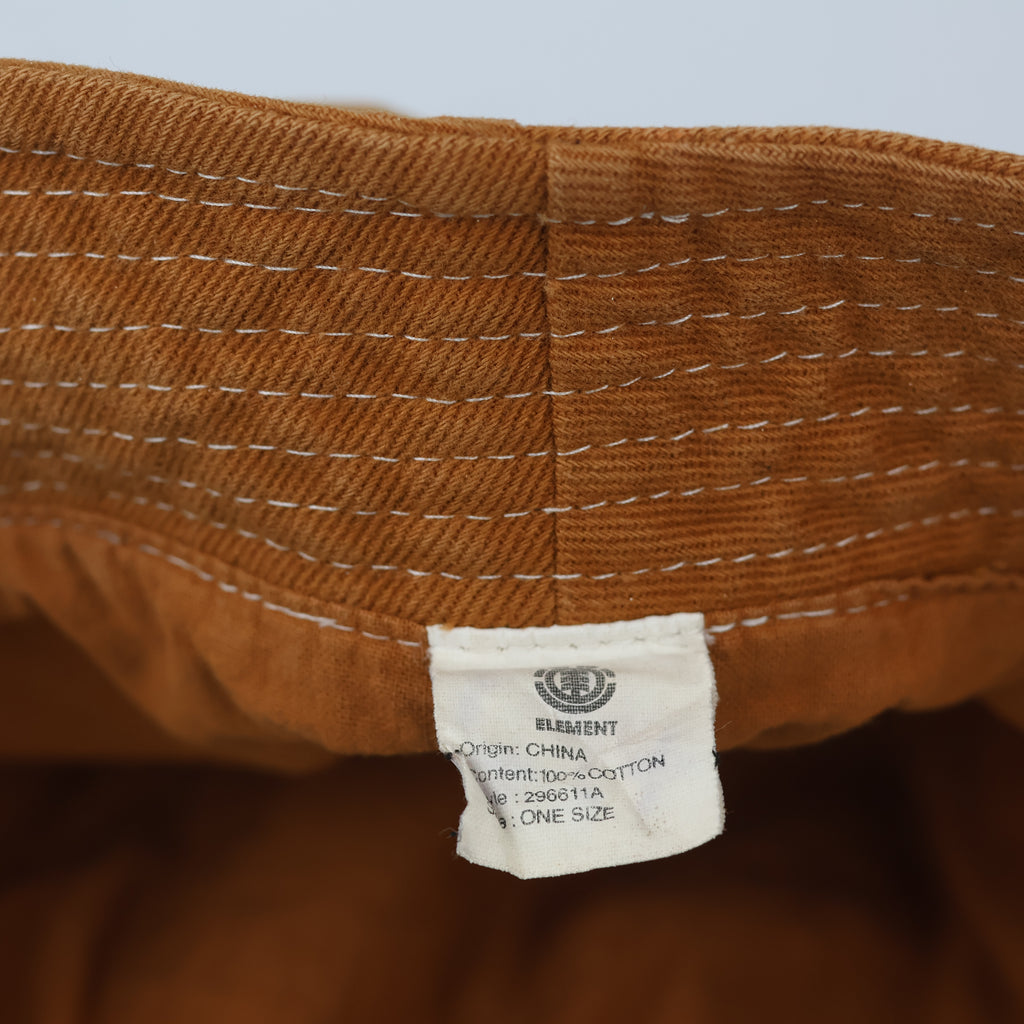 Element Mustard Cotton Bucket Hat - Contrast Stitch Sun Hat