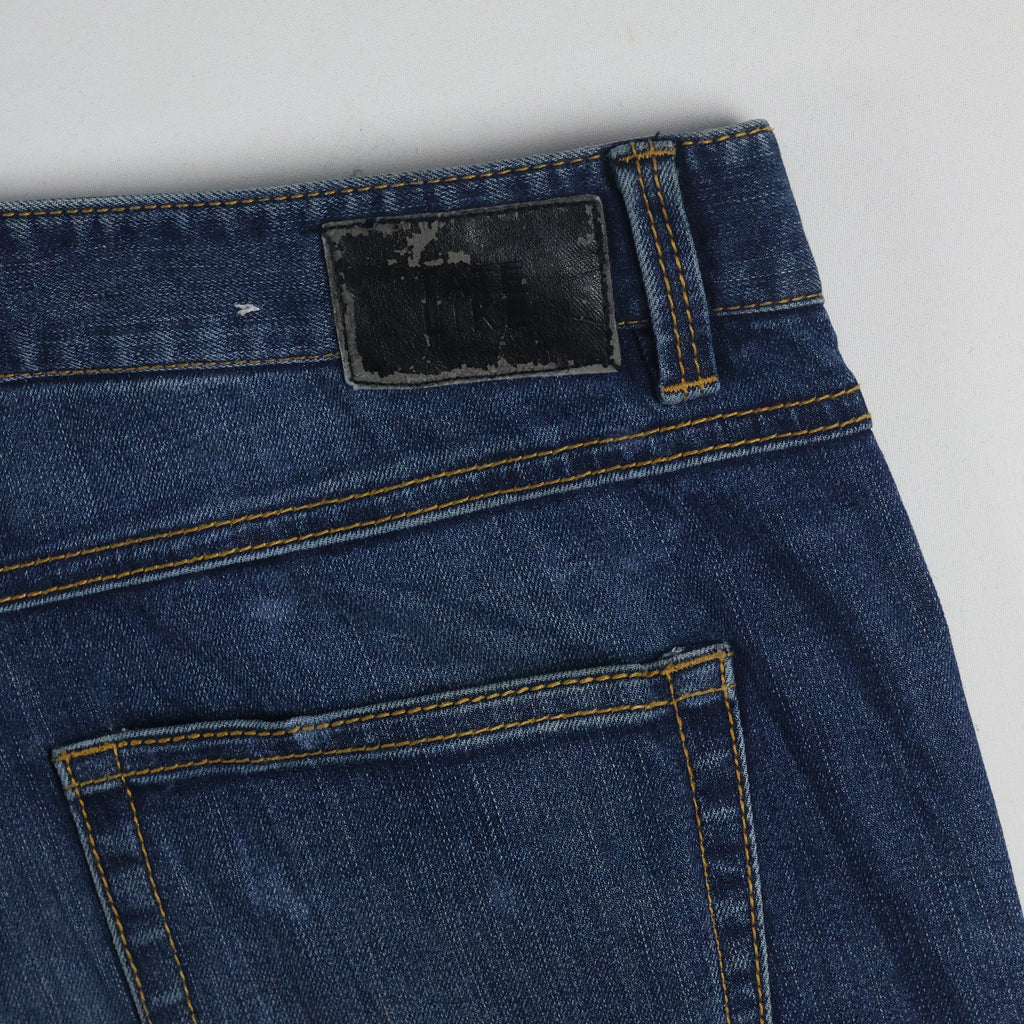 Thrifted Tate Like Men's Distressed Skinny Blue Jeans 34 Waist/ J1018