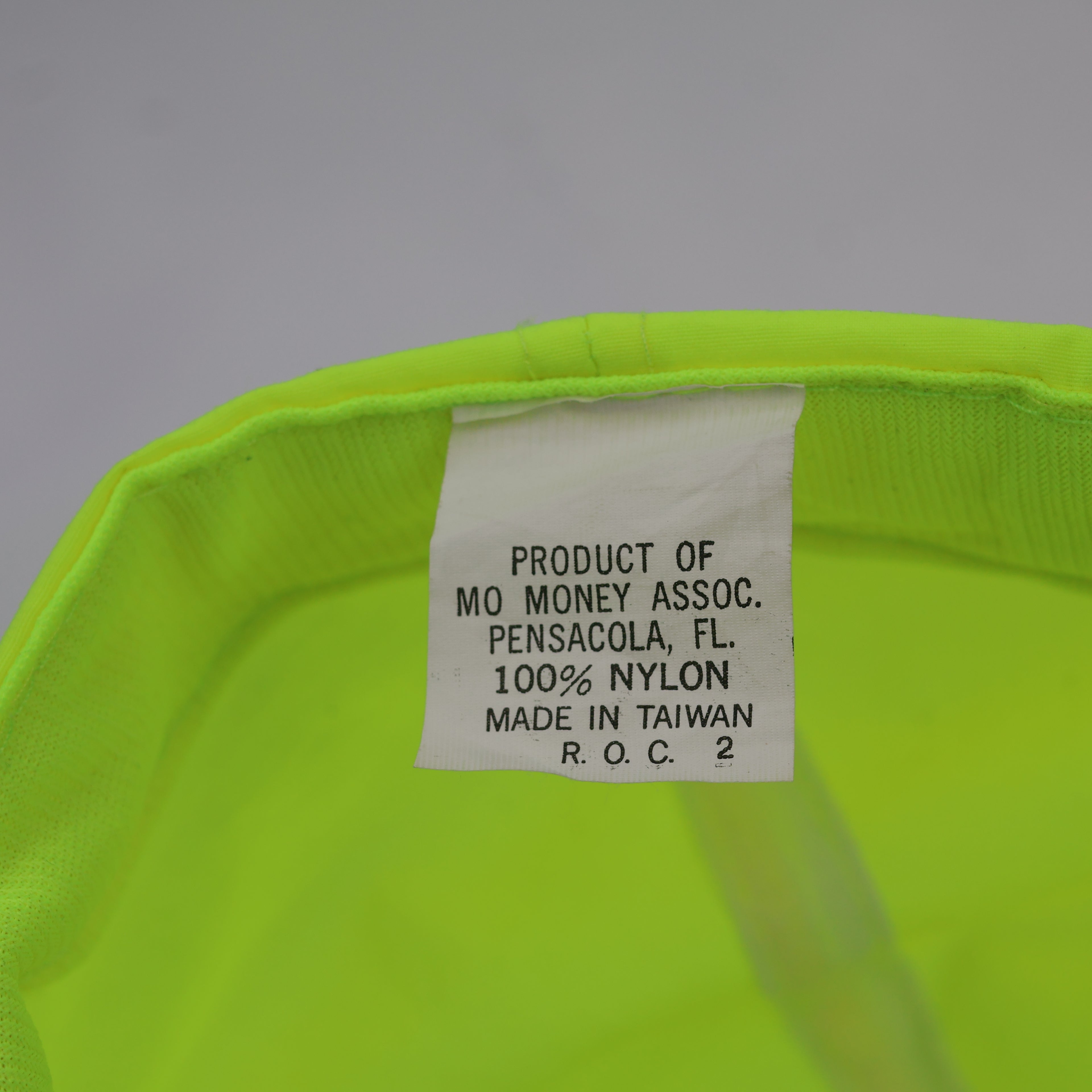 Neon Yellow Pepsi-Cola Embroidered Nylon Thrifted Hat – Classic 5-Panel Cap