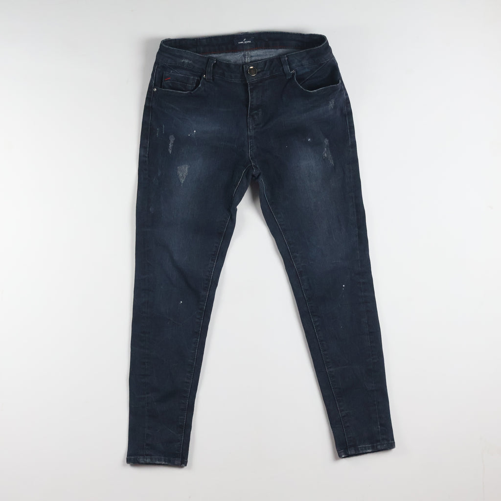 Thrifted Daniel Hechter Men's Dark Blue Slim Skinny Jeans 30 Waist/ J1019