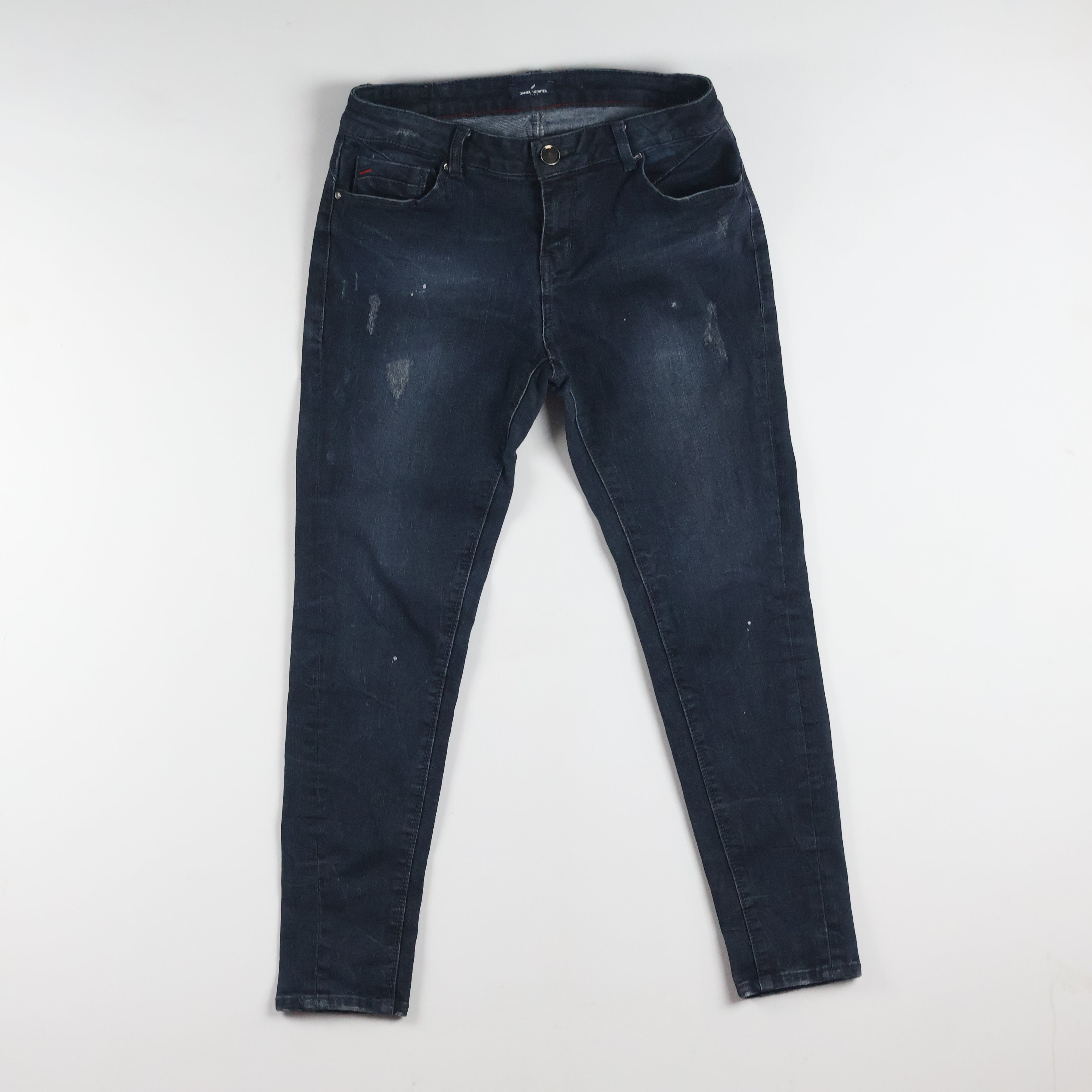 Thrifted Daniel Hechter Men's Dark Blue Slim Skinny Jeans 30 Waist/ J1019