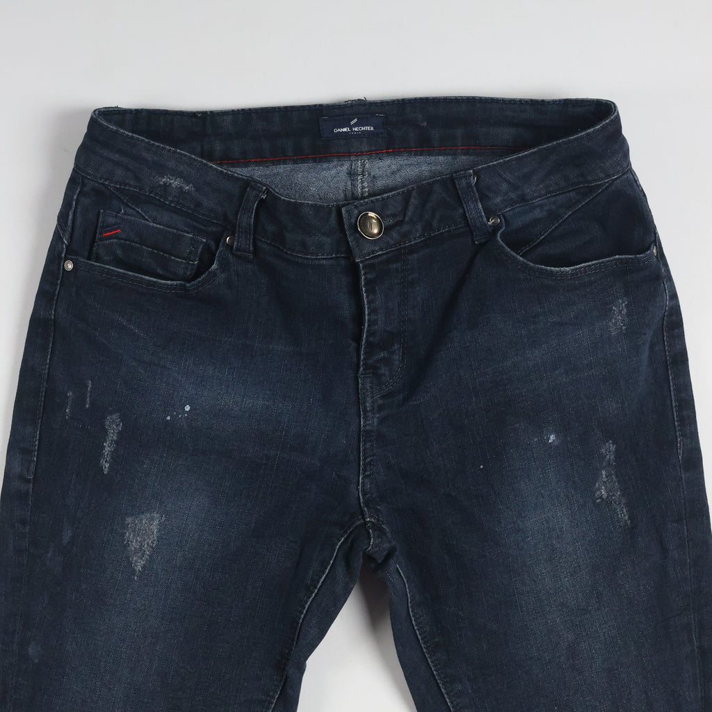 Thrifted Daniel Hechter Men's Dark Blue Slim Skinny Jeans 30 Waist/ J1019