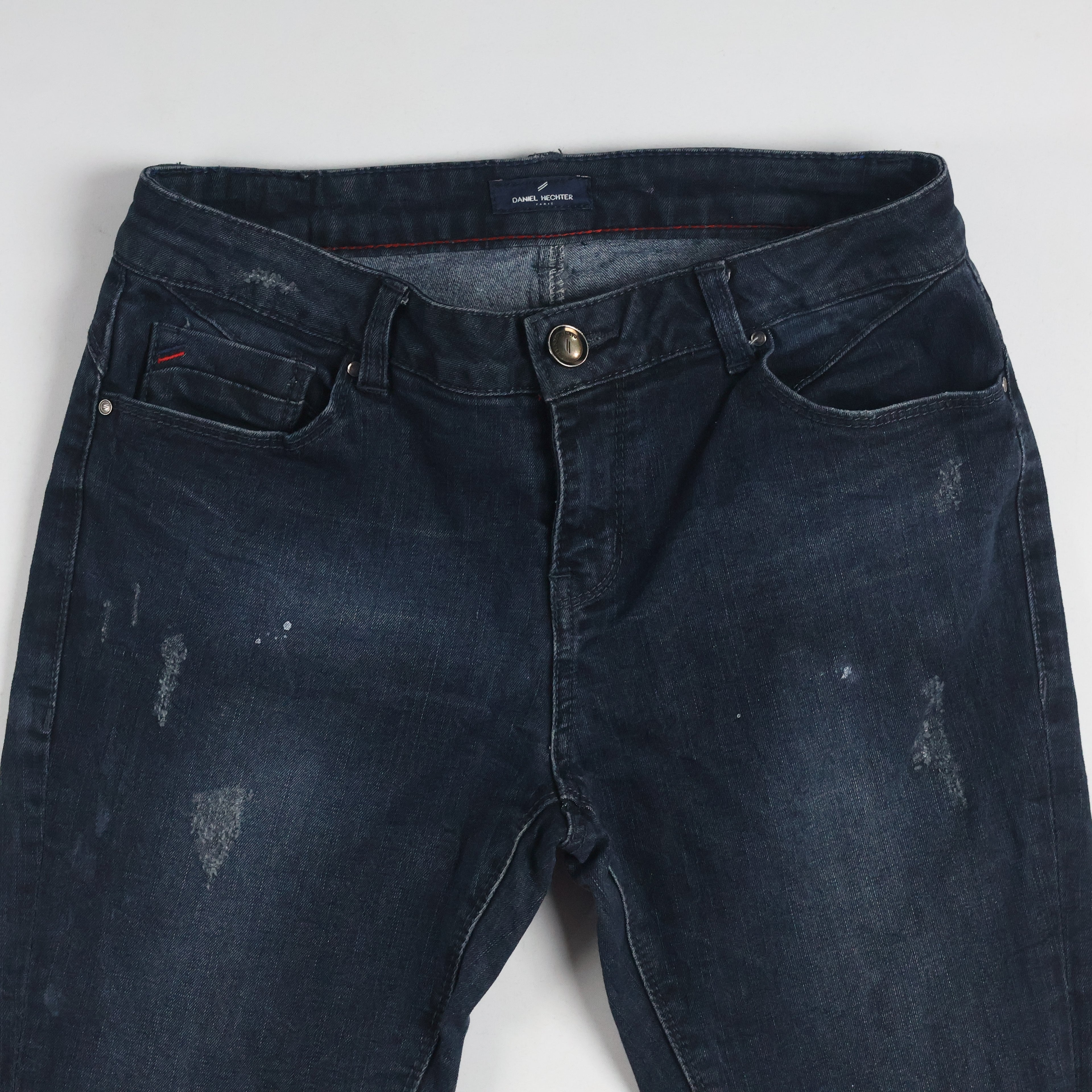 Thrifted Daniel Hechter Men's Dark Blue Slim Skinny Jeans 30 Waist/ J1019