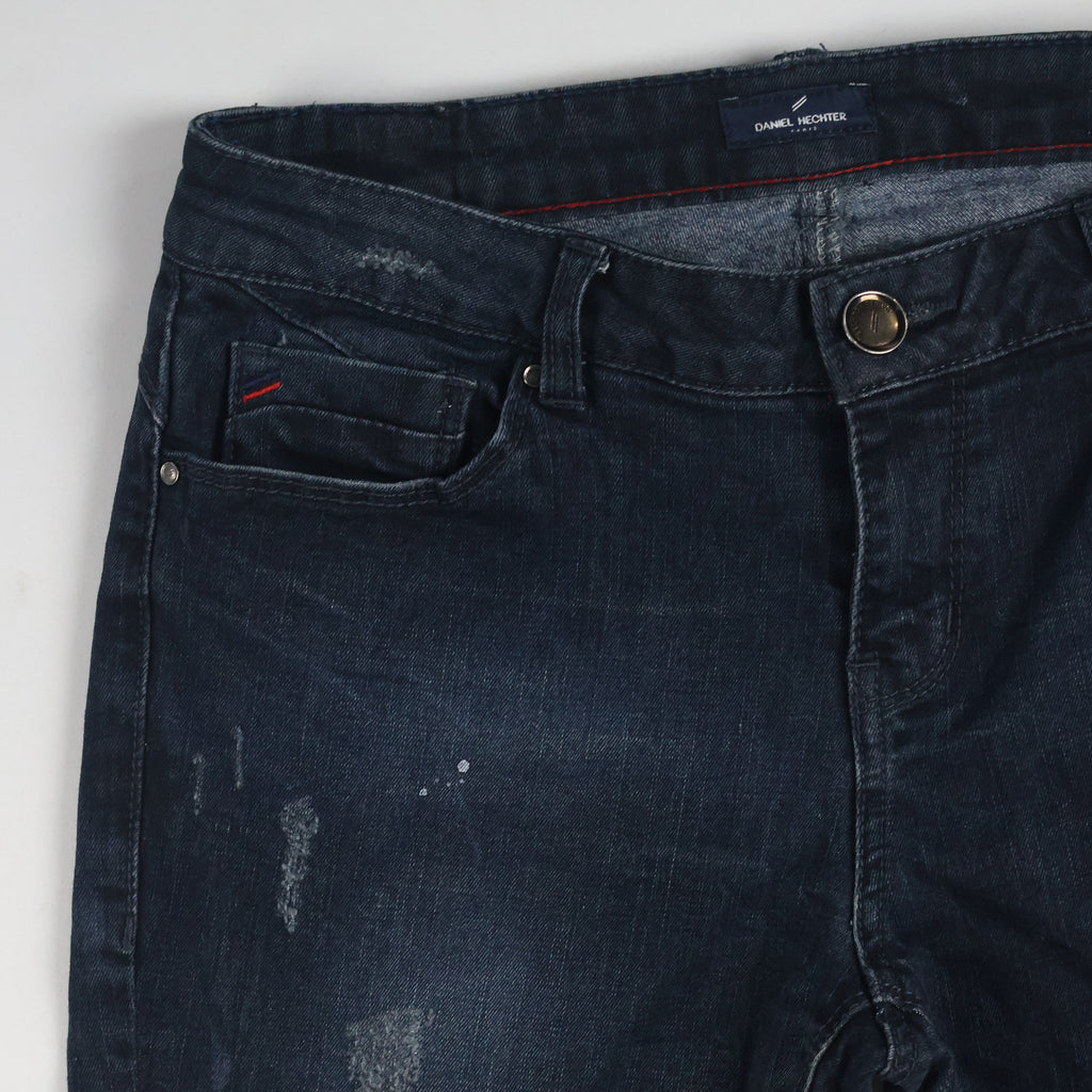 Thrifted Daniel Hechter Men's Dark Blue Slim Skinny Jeans 30 Waist/ J1019
