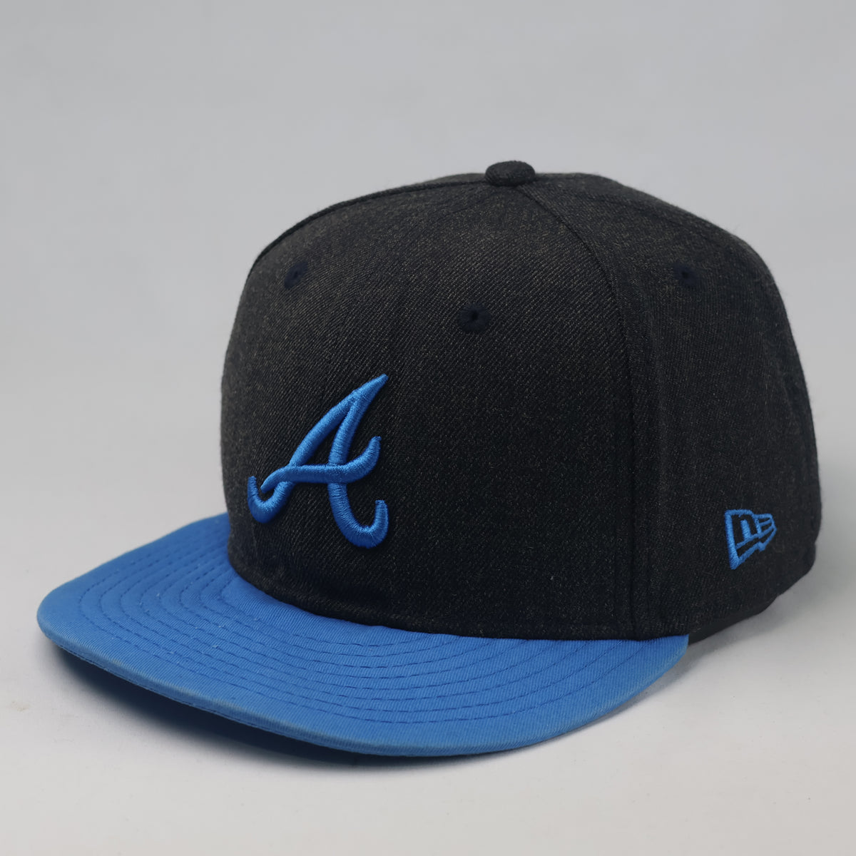 Thrifted New Era Atlanta Braves Black & Blue Snapback (57-59 cm) |10719