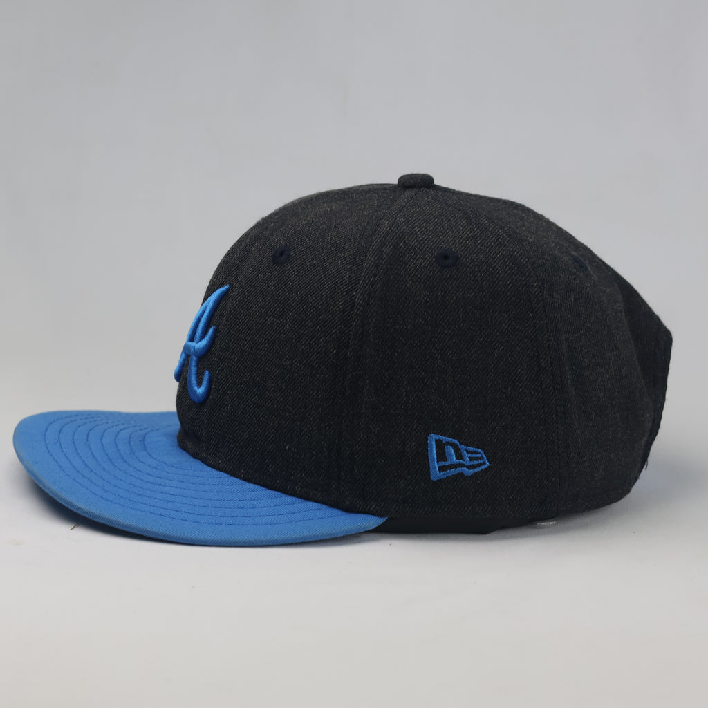 Thrifted New Era Atlanta Braves Black & Blue Snapback (57-59 cm) |10719