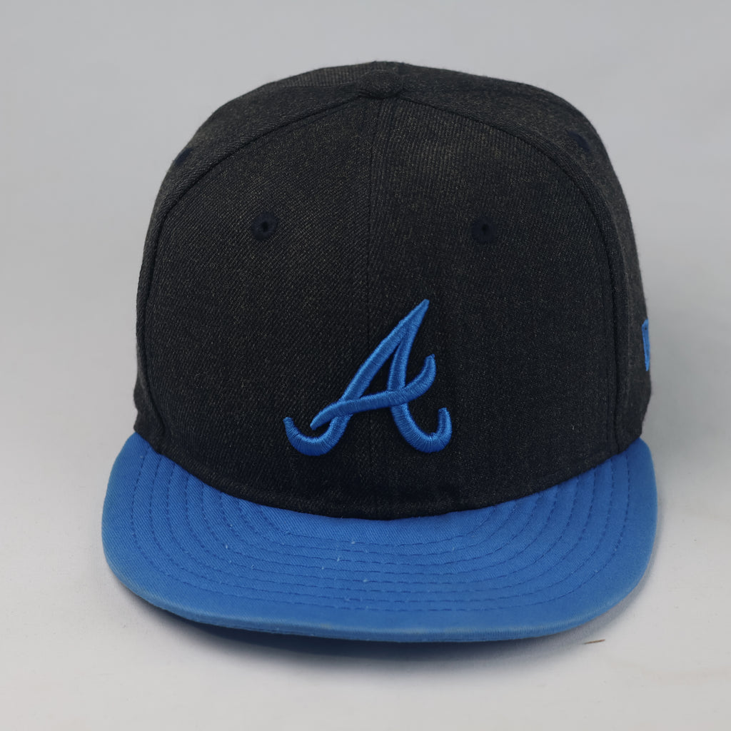 Thrifted New Era Atlanta Braves Black & Blue Snapback (57-59 cm) |10719