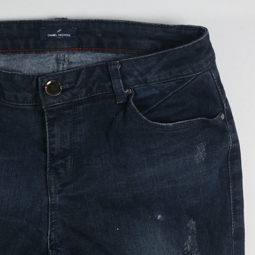 Thrifted Daniel Hechter Men's Dark Blue Slim Skinny Jeans 30 Waist/ J1019
