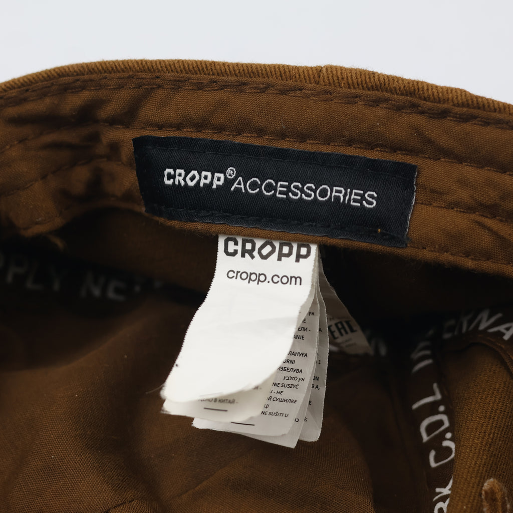 "Bad Ideas Club" Embroidered Brown Dad Hat - Cropp Accessories Cap