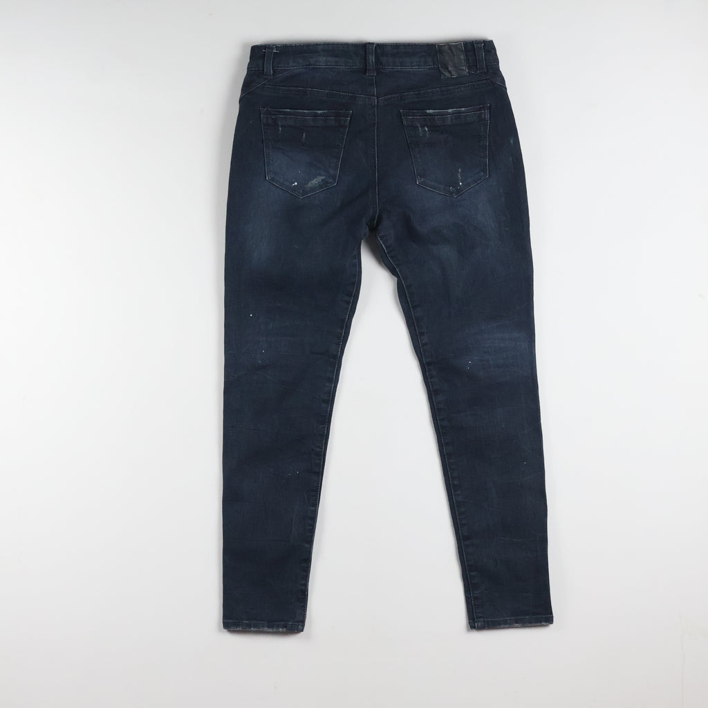 Thrifted Daniel Hechter Men's Dark Blue Slim Skinny Jeans 30 Waist/ J1019