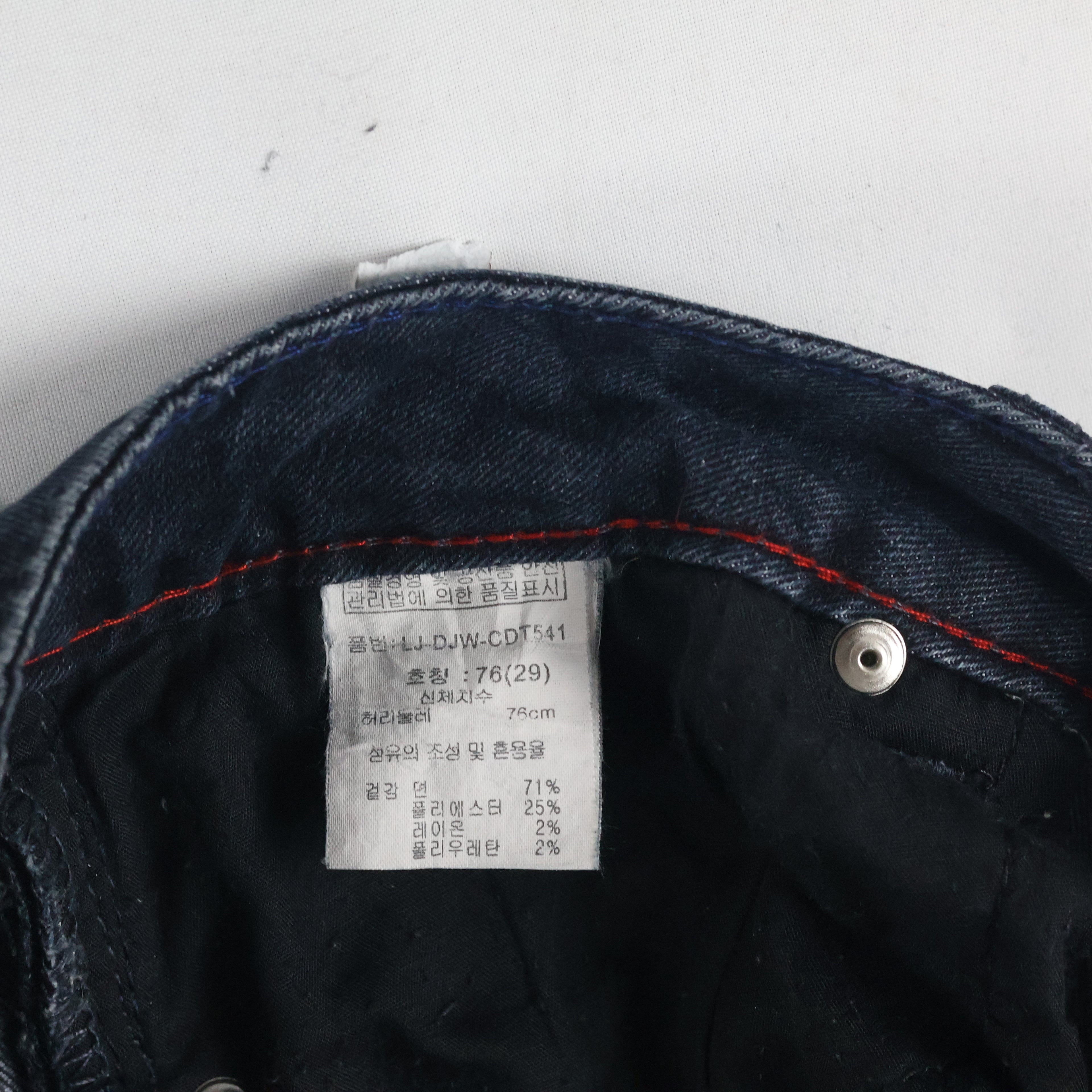 Thrifted Daniel Hechter Men's Dark Blue Slim Skinny Jeans 30 Waist/ J1019