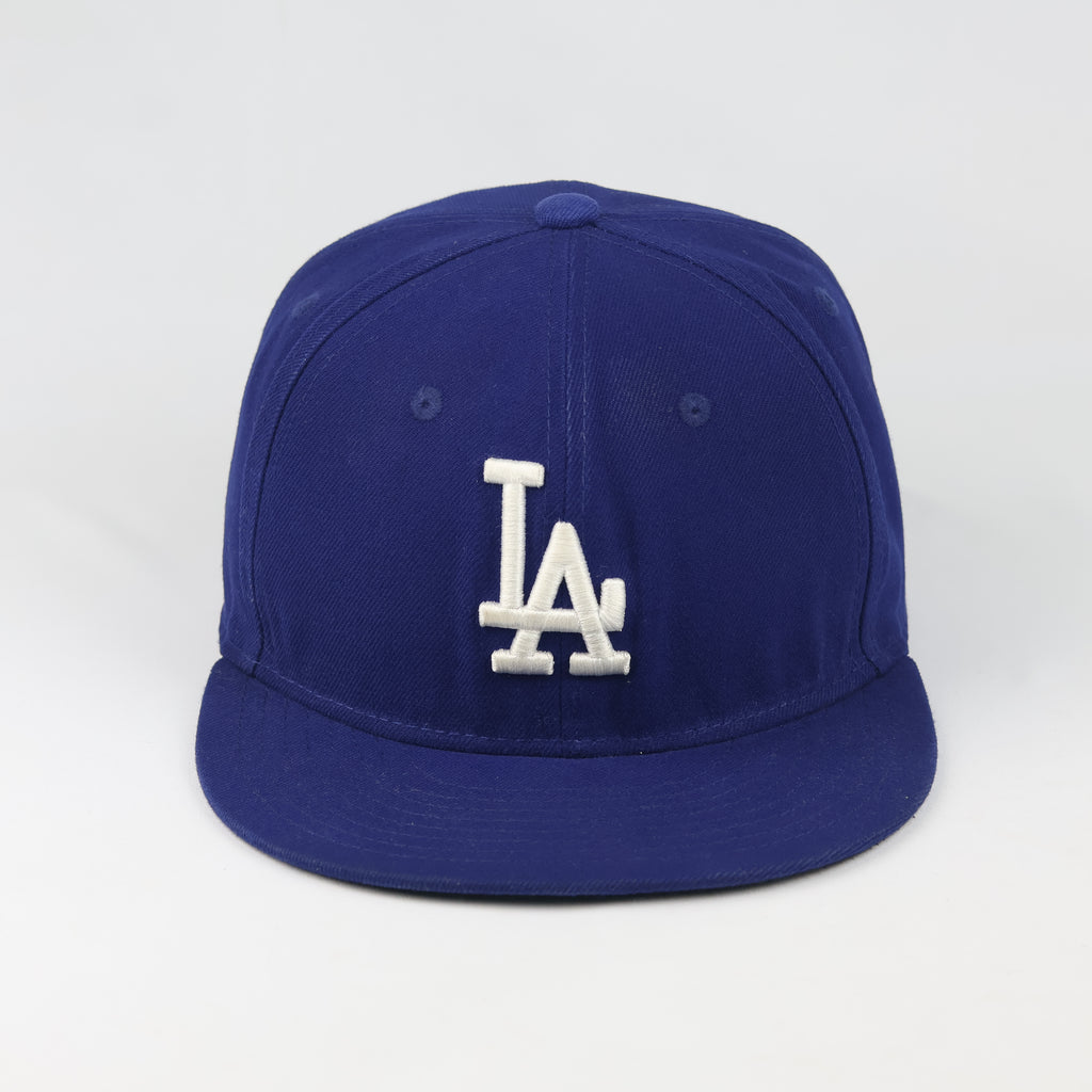 Authentic New Era LA Dodgers Thrifted  Fitted Cap - 59FIFTY Size 7 1/4 Blue