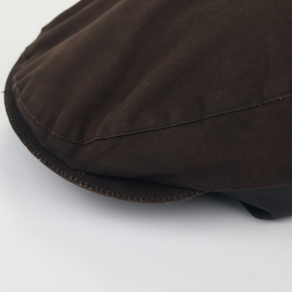 Men's Heritage Brown Driving Cap - Plaid Lined Newsboy Hat