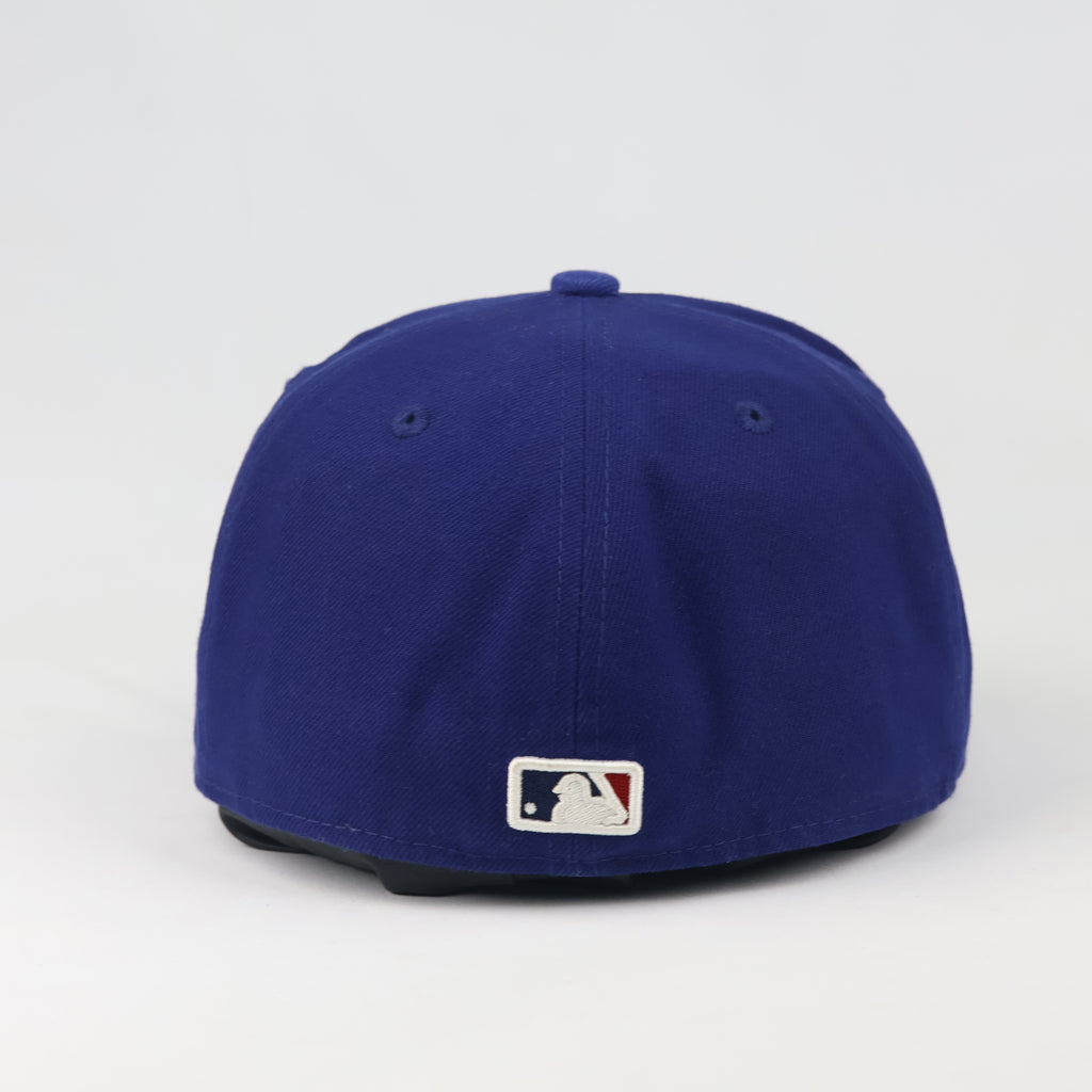 Authentic New Era LA Dodgers Thrifted  Fitted Cap - 59FIFTY Size 7 1/4 Blue