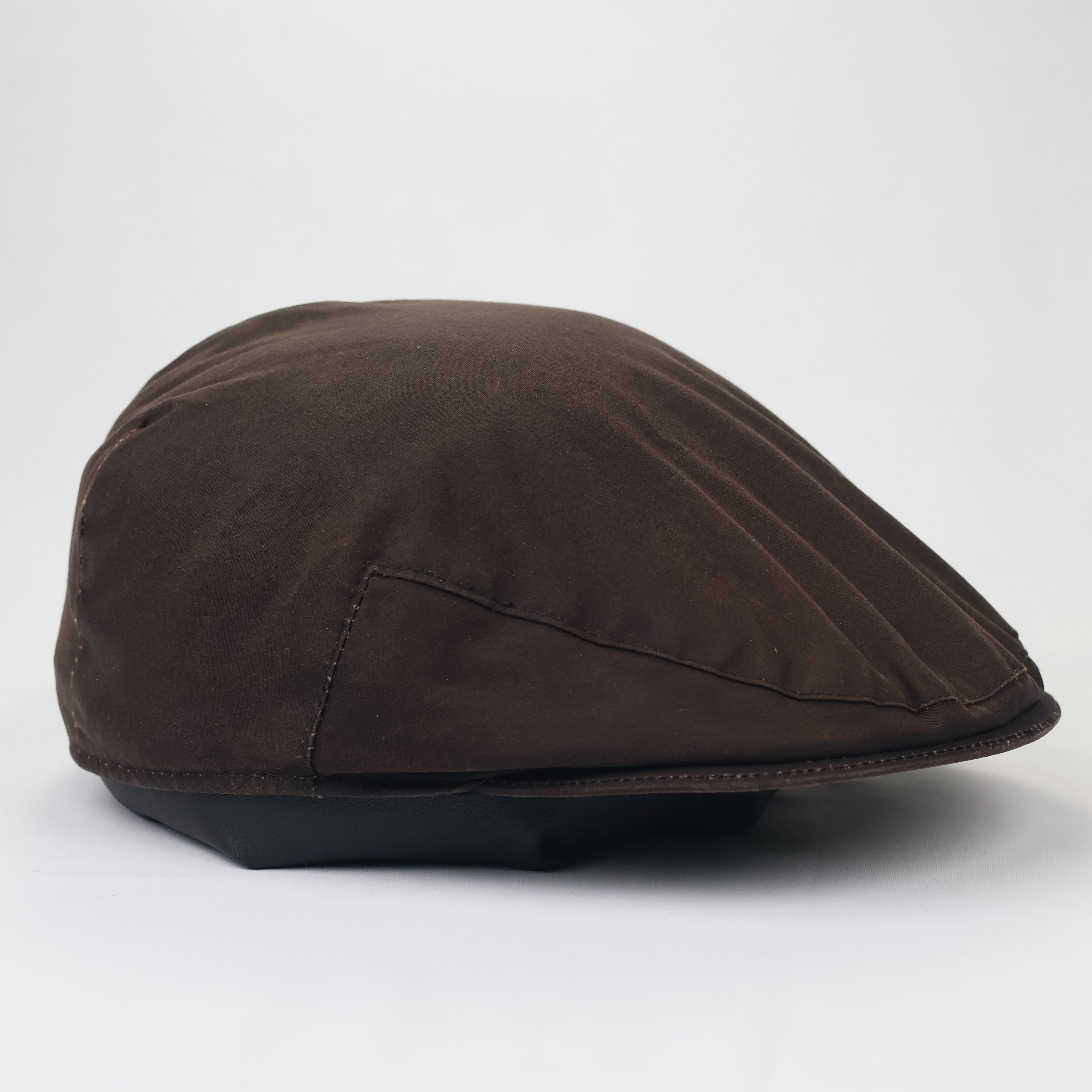 Men's Heritage Brown Driving Cap - Plaid Lined Newsboy Hat