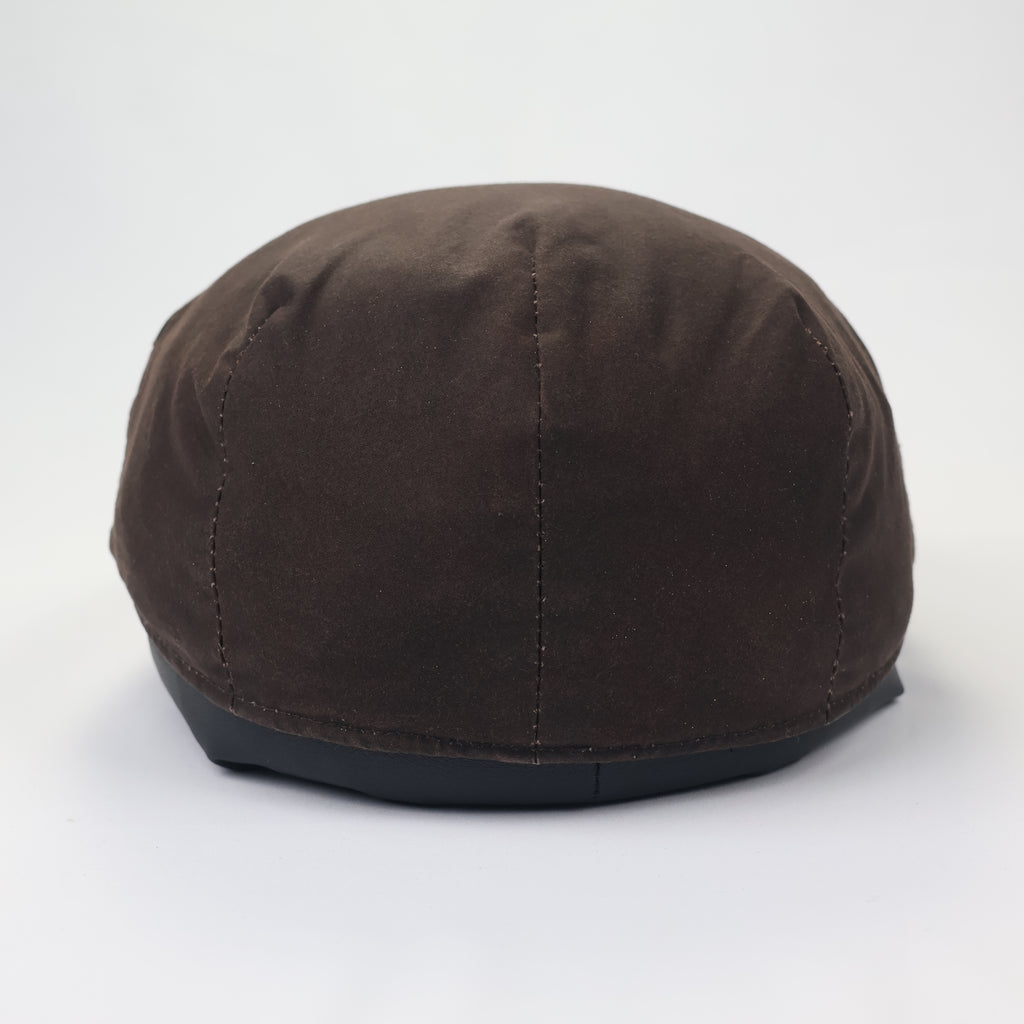 Men's Heritage Brown Driving Cap - Plaid Lined Newsboy Hat