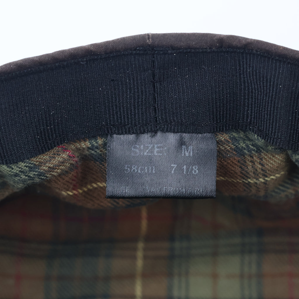 Men's Heritage Brown Driving Cap - Plaid Lined Newsboy Hat