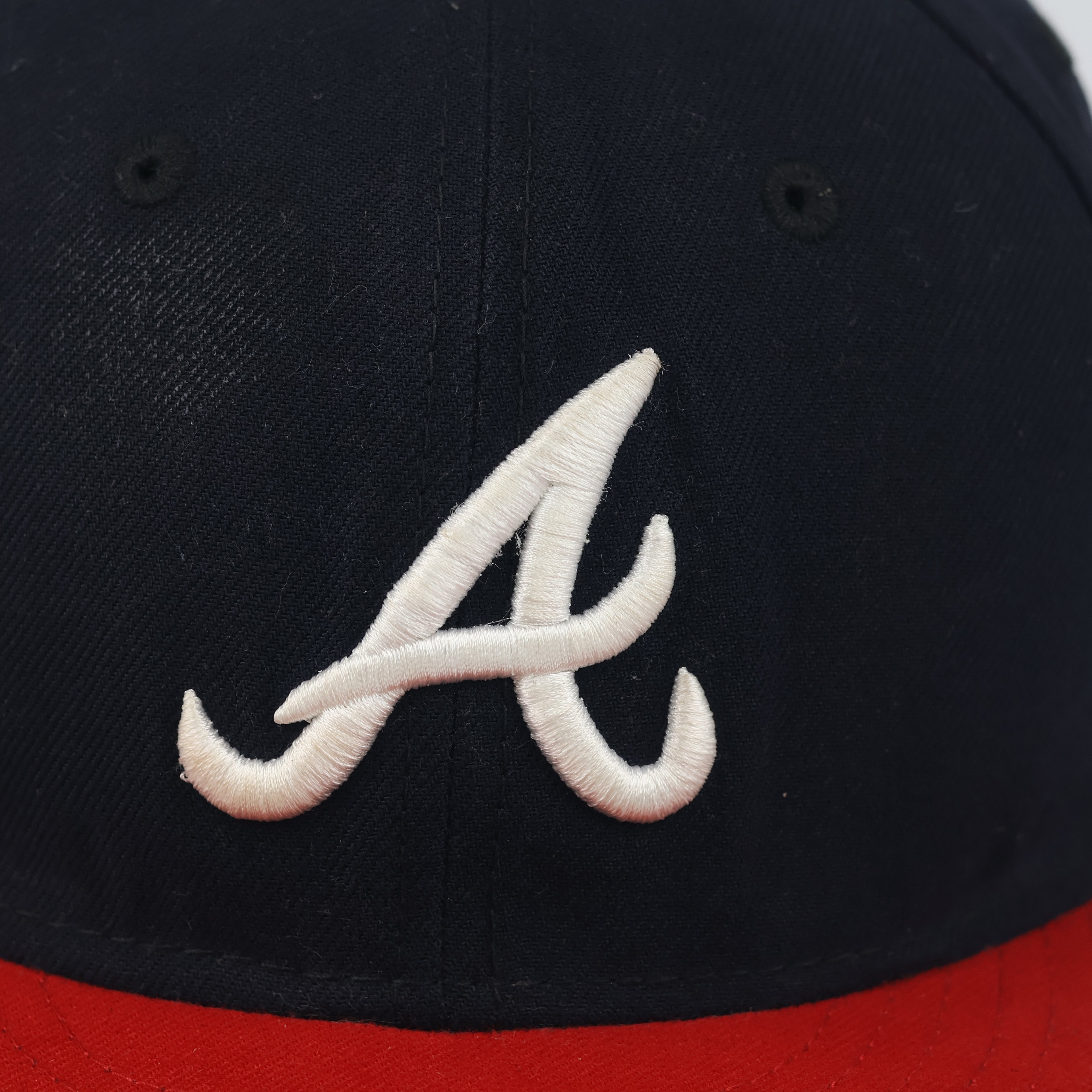 Authentic New Era Atlanta Braves Fitted Thrifted Cap - 59FIFTY Size 7 1/4