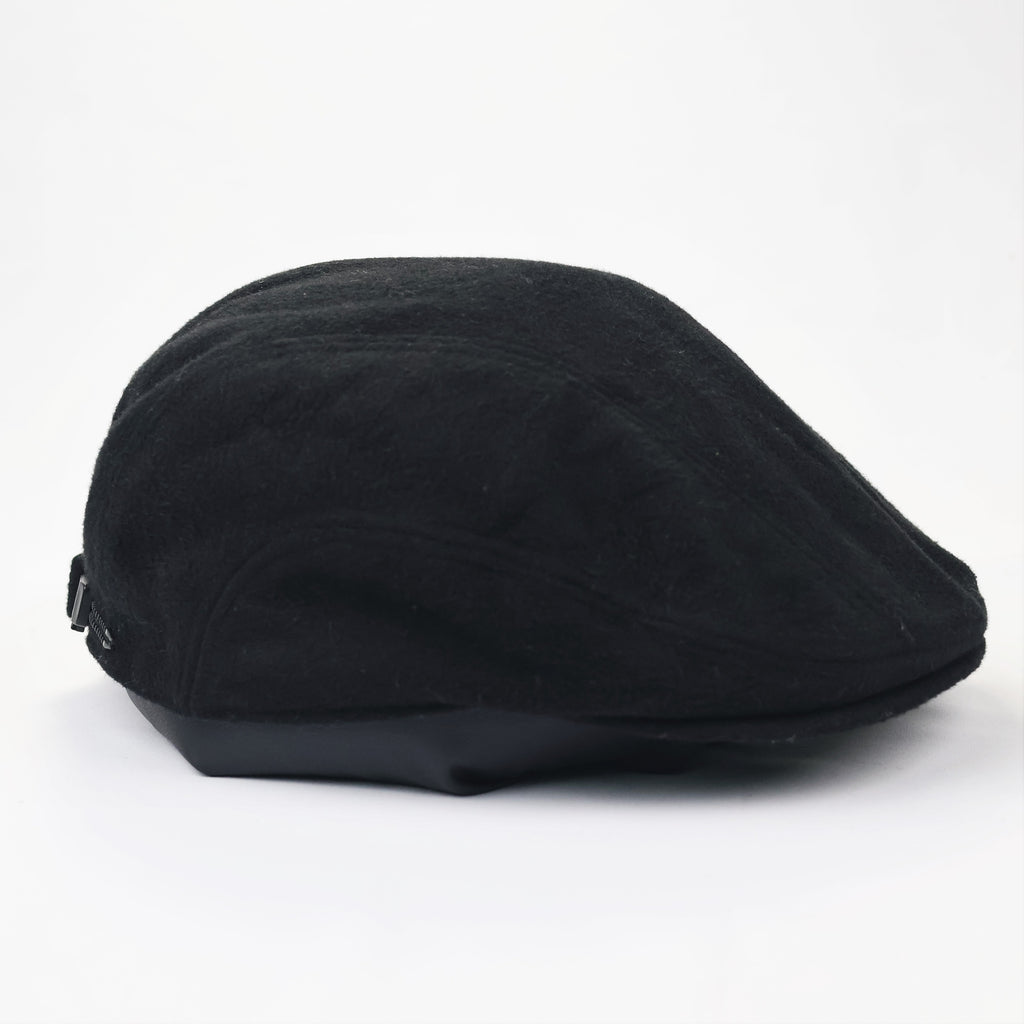 Vintage Black Newsboy Flat Cap - Rock N' Blue Heritage Series Hat