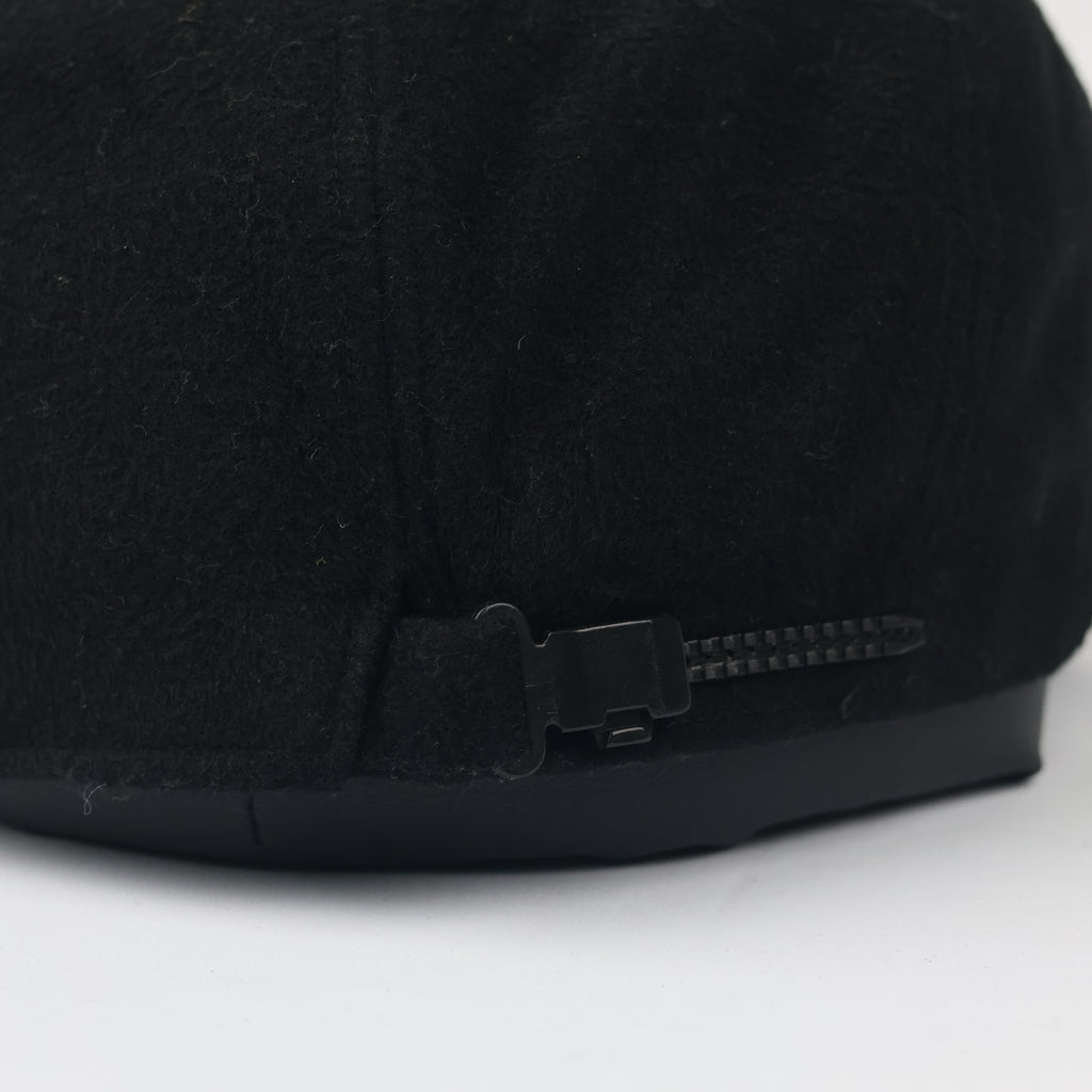 Vintage Black Newsboy Flat Cap - Rock N' Blue Heritage Series Hat