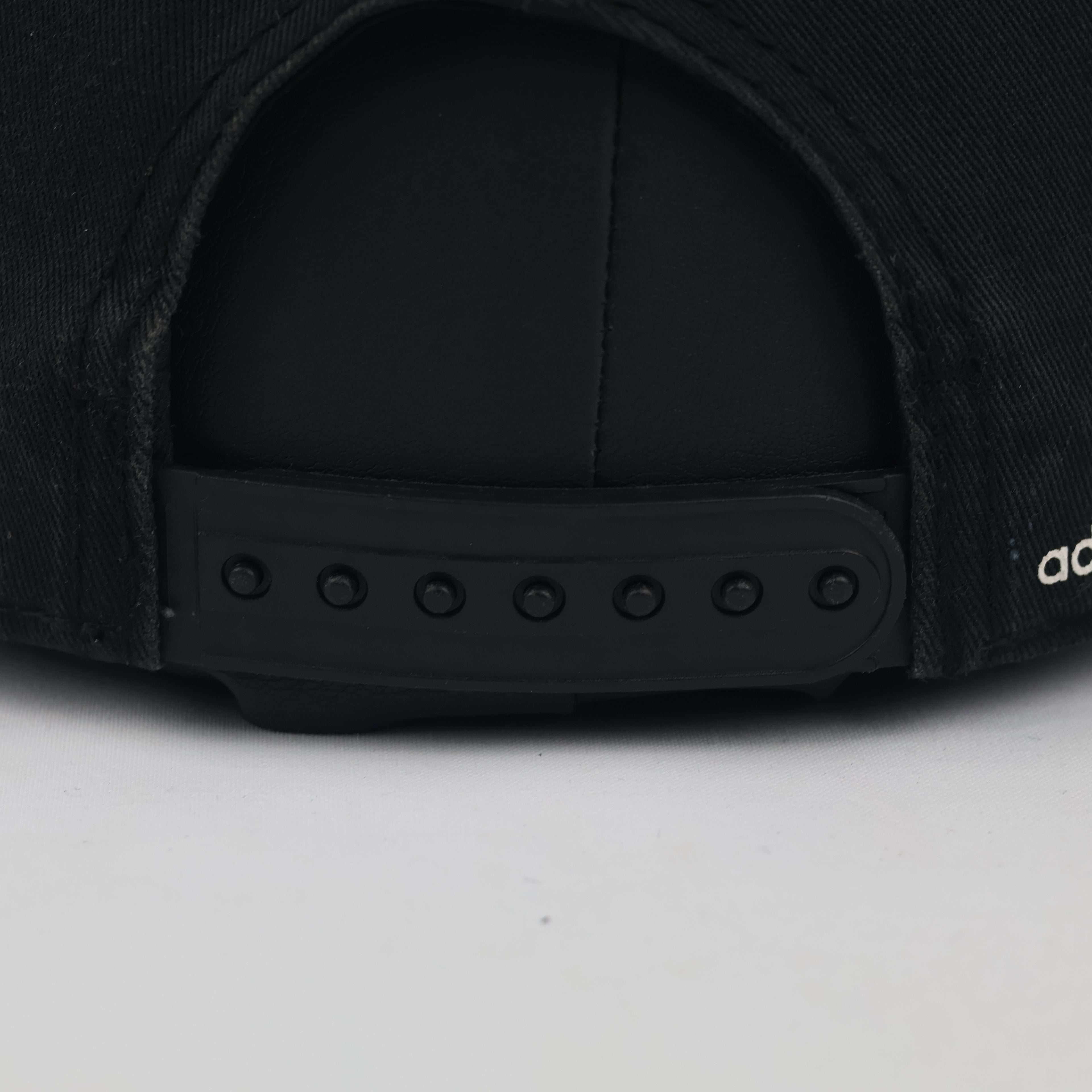 Vintage Adidas Originals Trefoil Snapback Hat | Thrifted Black Flat Brim Cap 56-58cm
