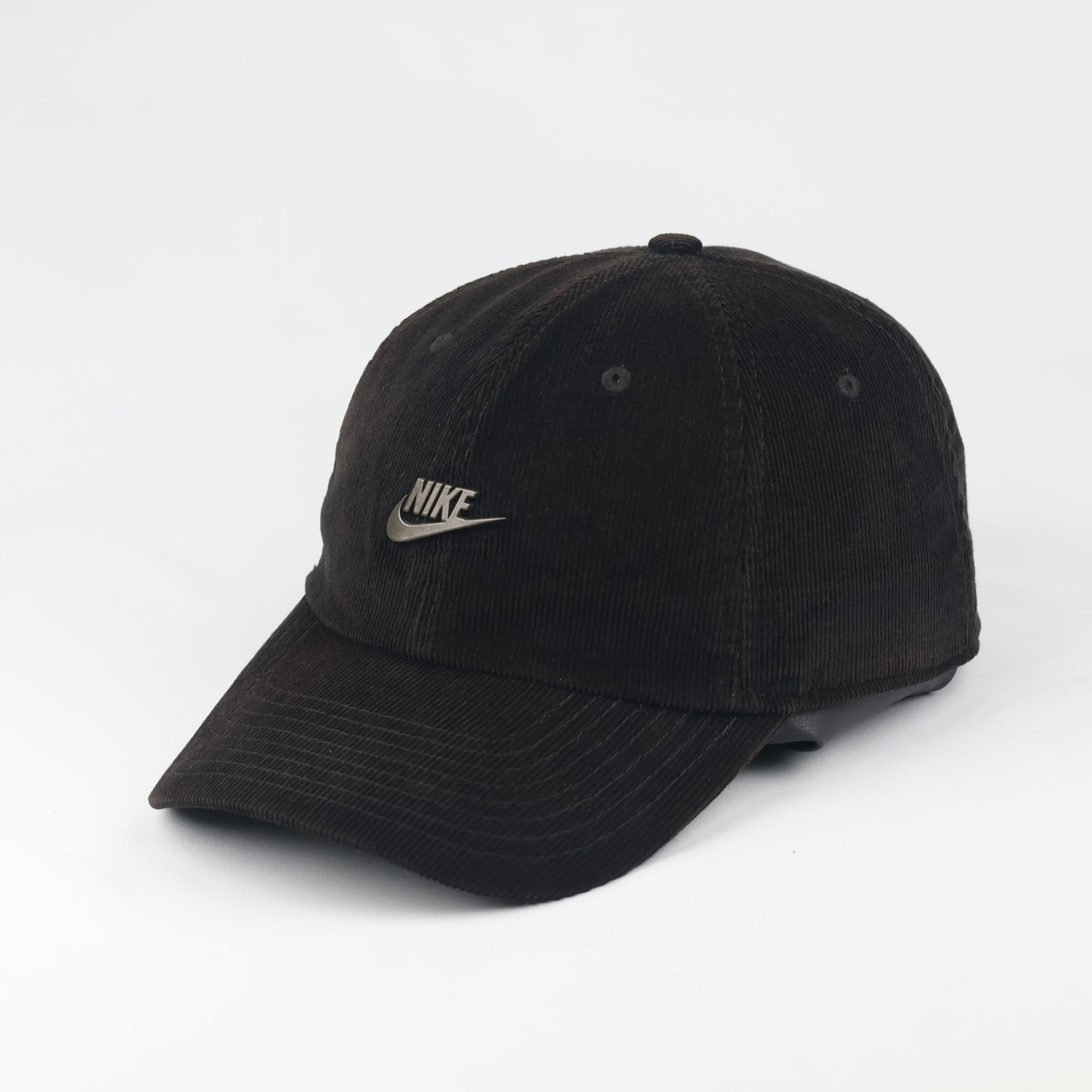 Nike Heritage 86 Corduroy Cap - Thrifted Dark Brown Black Adjustable Dad Hat