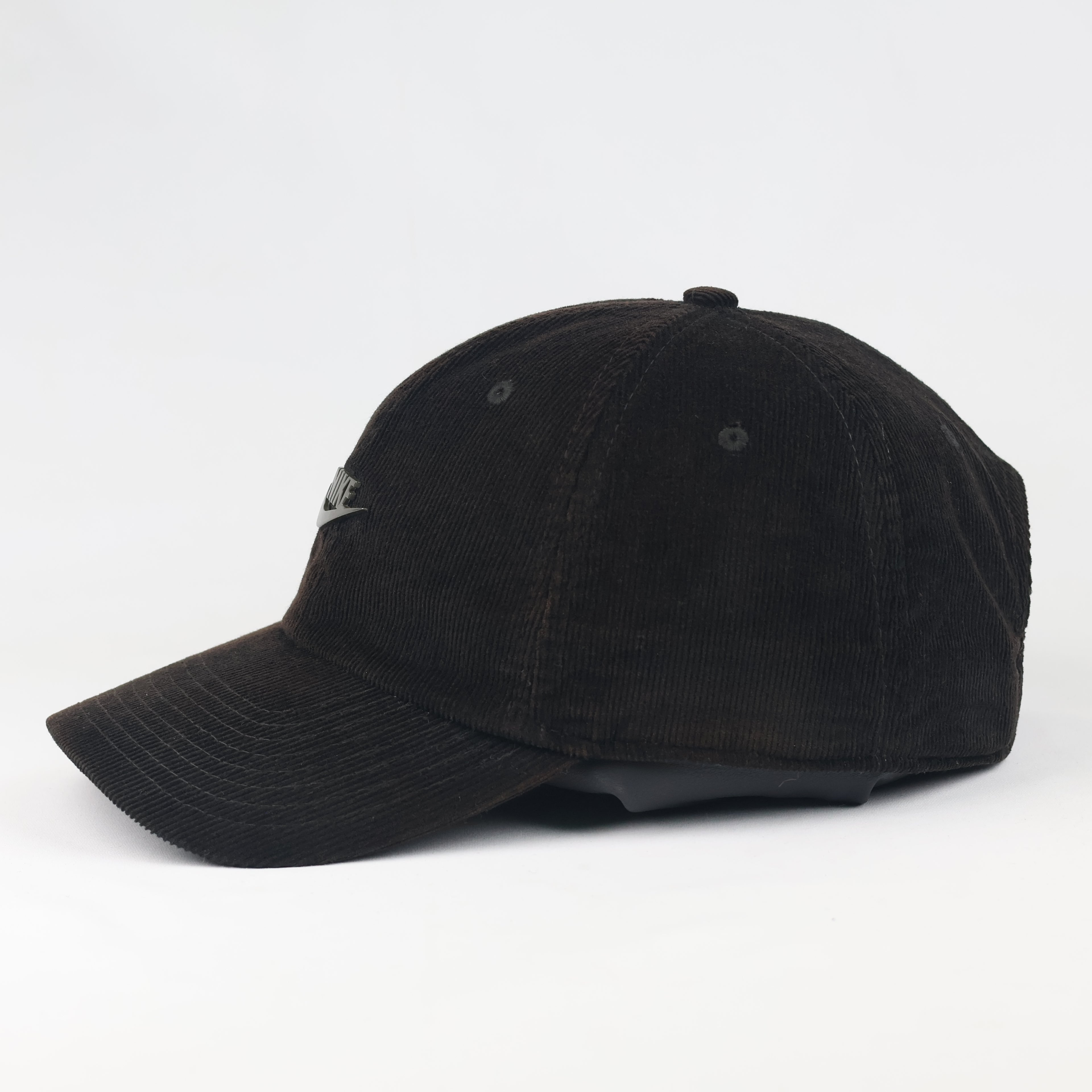 Nike Heritage 86 Corduroy Cap - Thrifted Dark Brown Black Adjustable Dad Hat