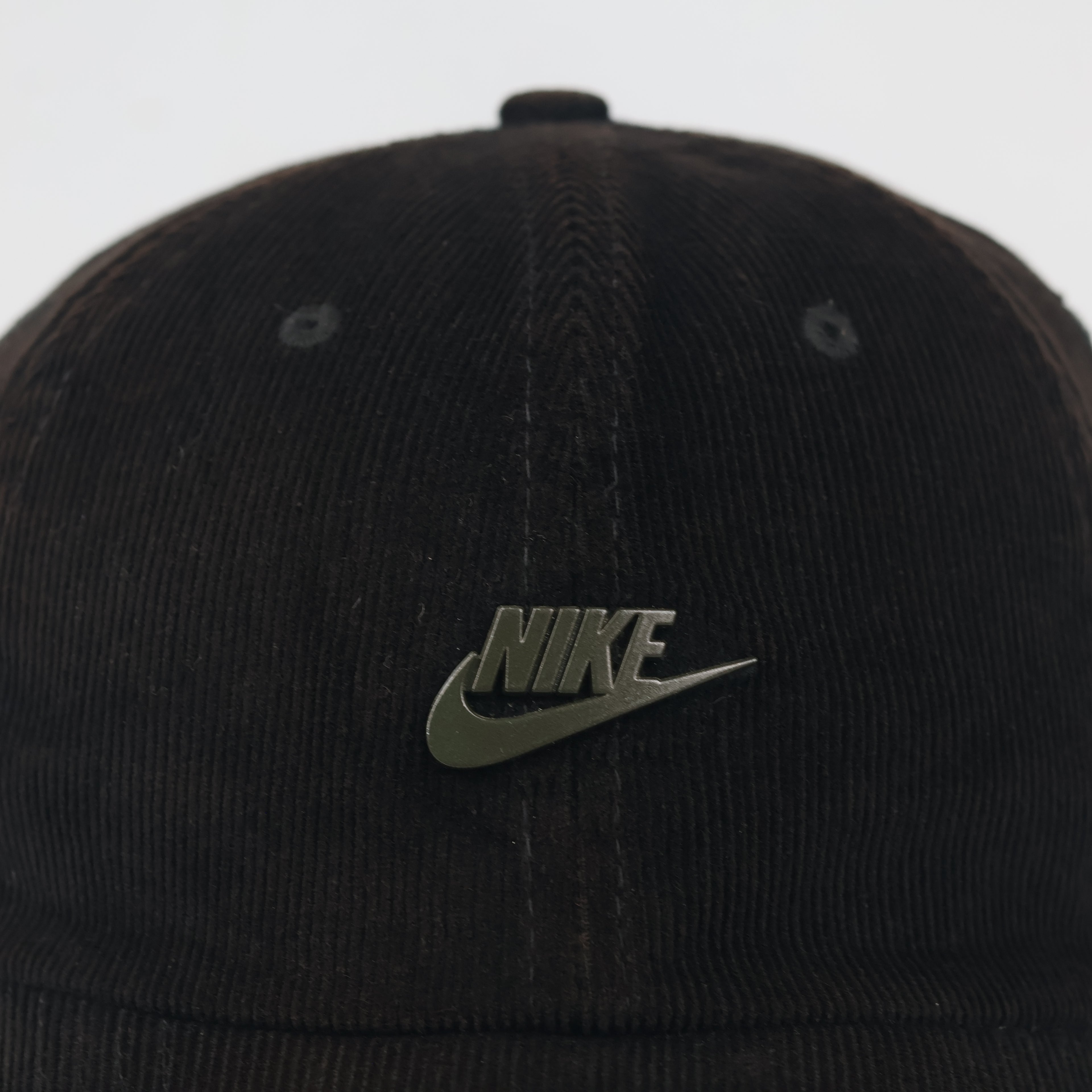 Nike Heritage 86 Corduroy Cap - Thrifted Dark Brown Black Adjustable Dad Hat