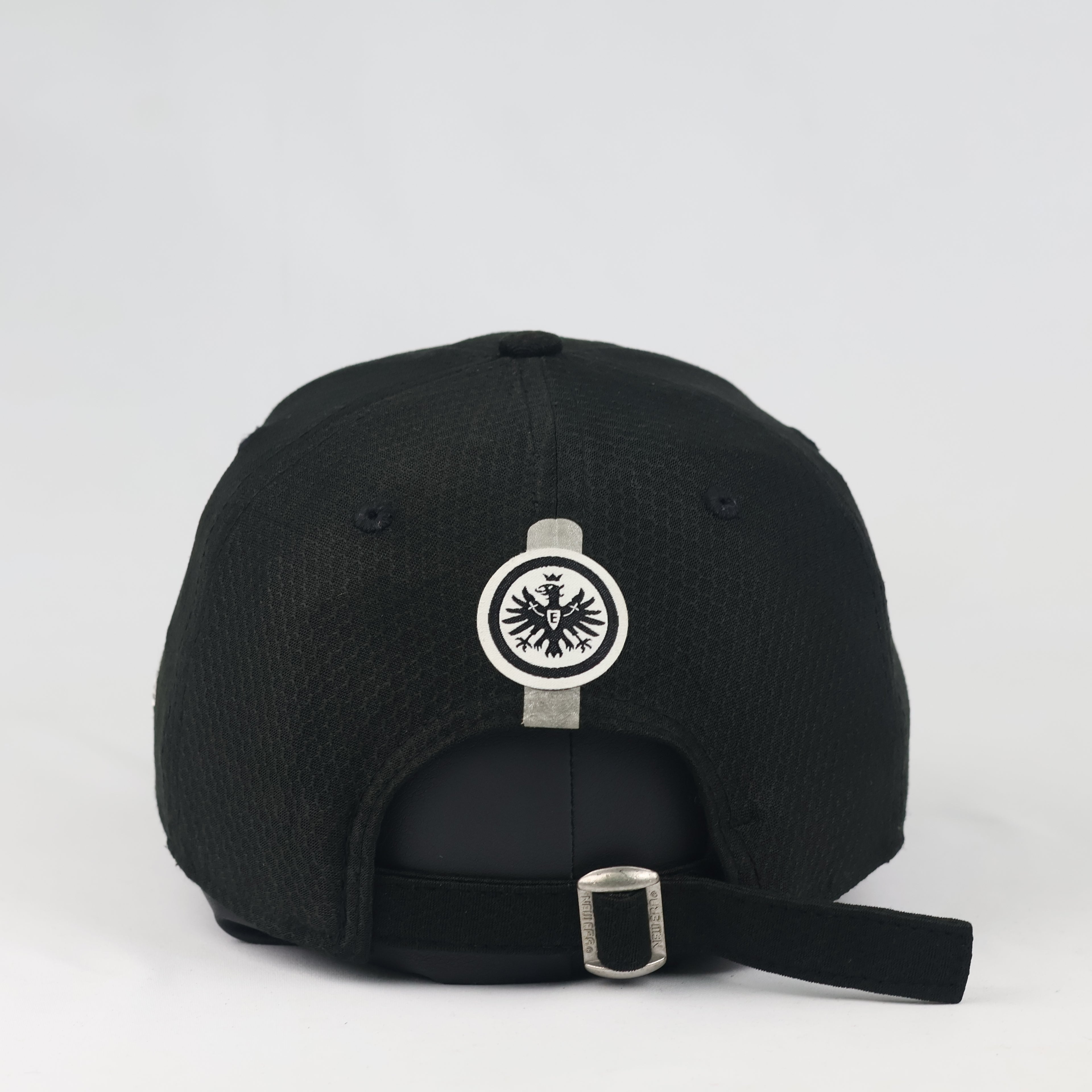 Official Eintracht Frankfurt New Era 9FORTY Thrifted Cap - Black Adjustable Football Hat