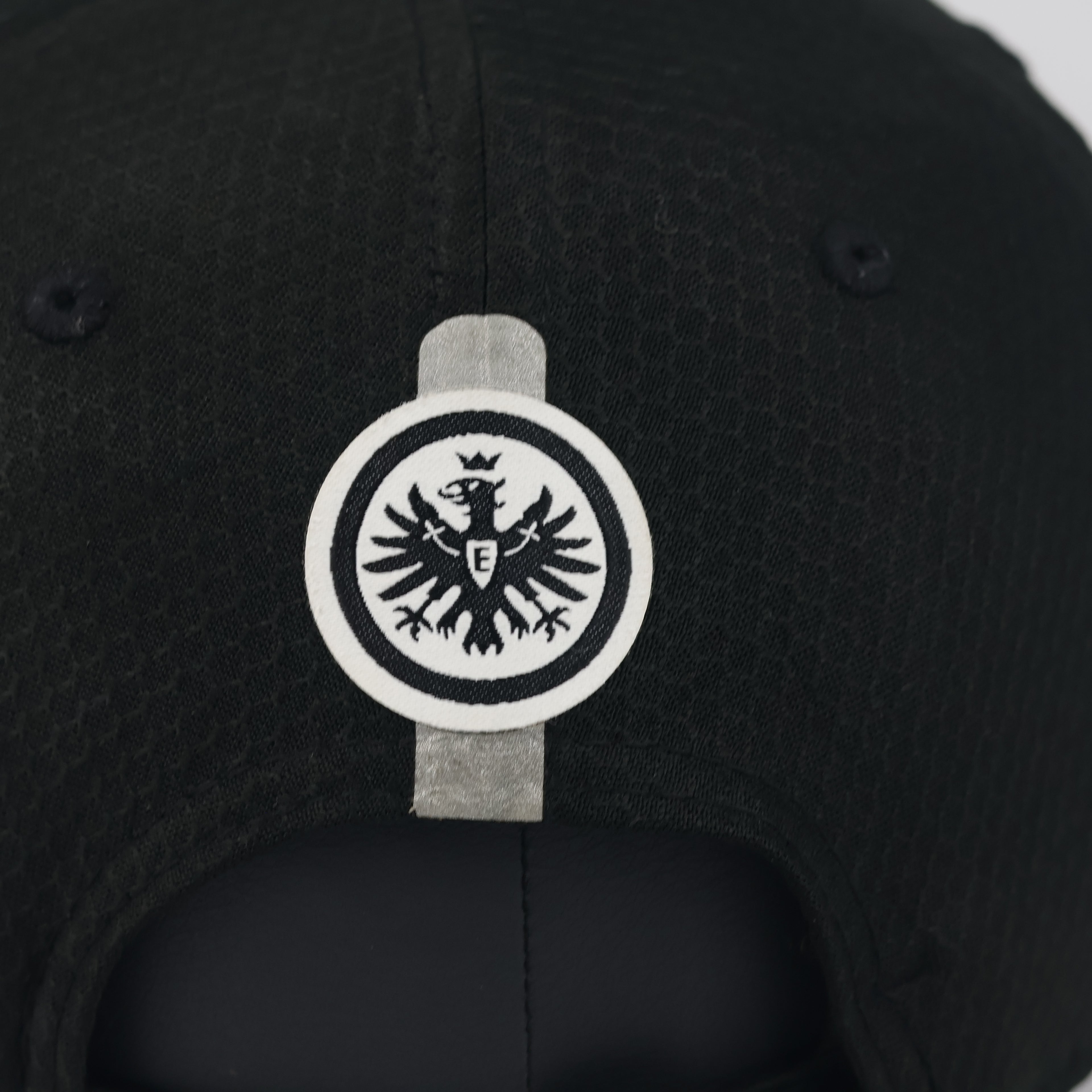 Official Eintracht Frankfurt New Era 9FORTY Thrifted Cap - Black Adjustable Football Hat