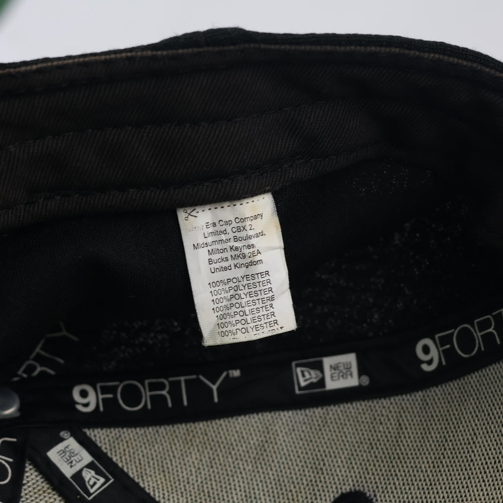 Official Eintracht Frankfurt New Era 9FORTY Thrifted Cap - Black Adjustable Football Hat