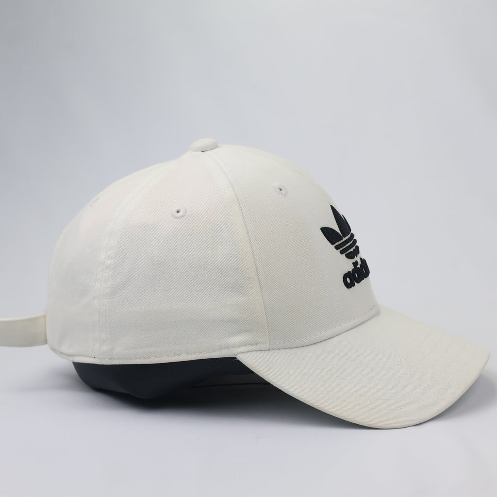 Adidas Originals Trefoil Embroidered Cap – Off-White (Thrifted)
