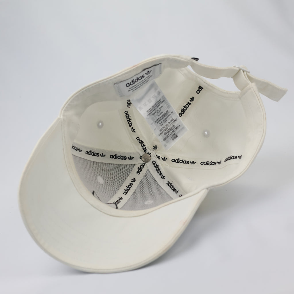 Adidas Originals Trefoil Embroidered Cap – Off-White (Thrifted)