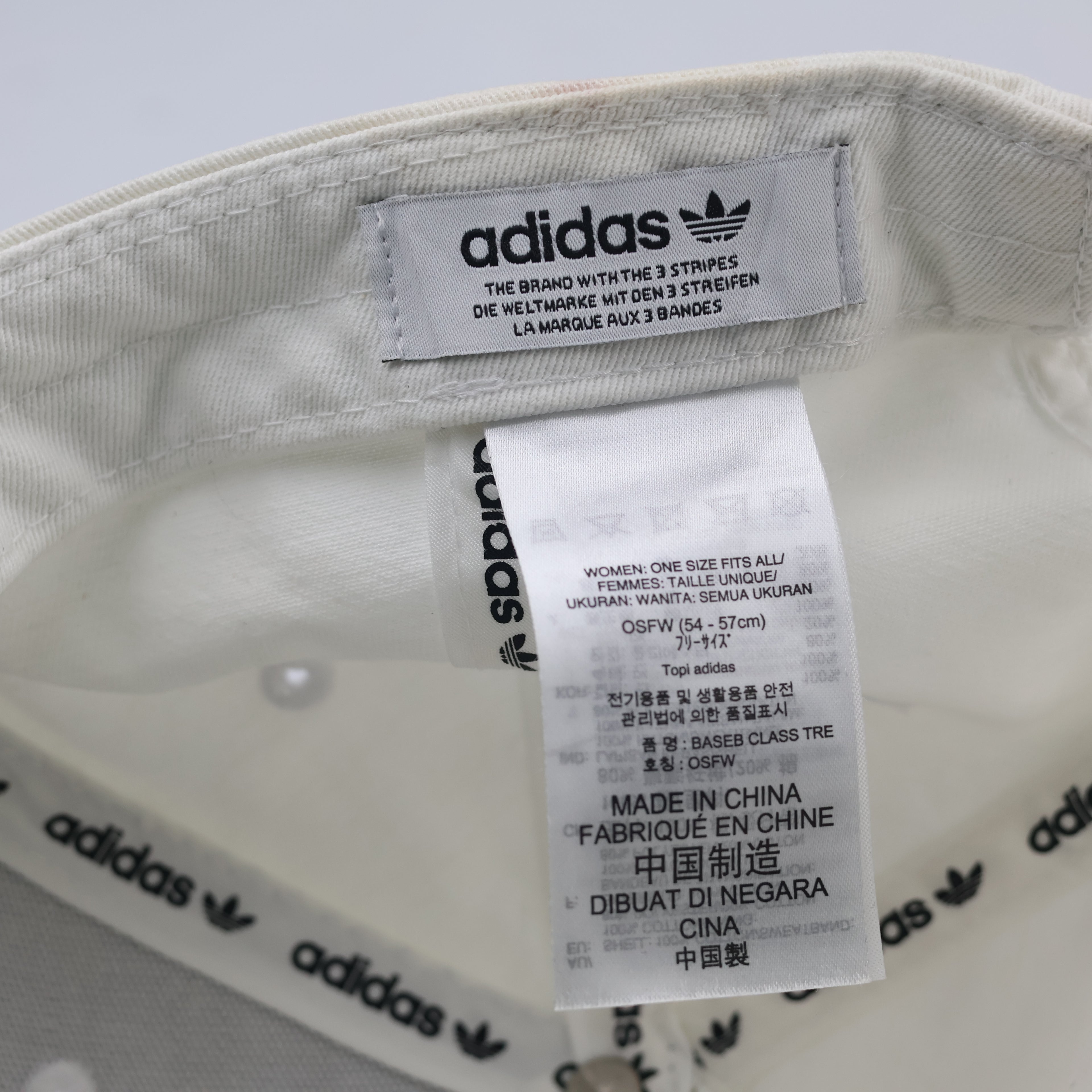 Adidas Originals Trefoil Embroidered Cap – Off-White (Thrifted)