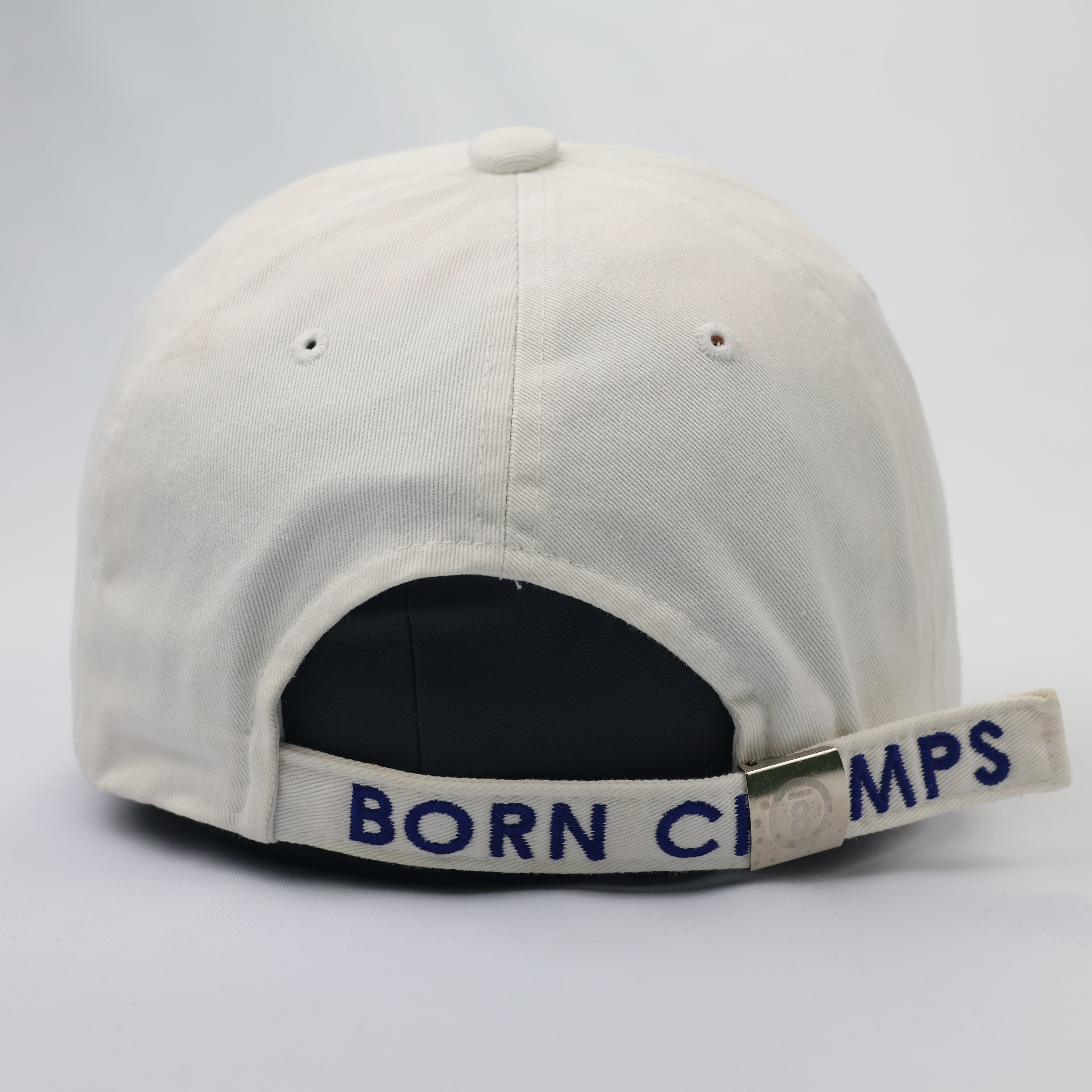 Authentic Born Champs Thrifted Adjustable Hat – Cream/Blue K-Fashion