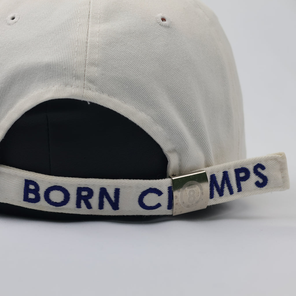 Authentic Born Champs Thrifted Adjustable Hat – Cream/Blue K-Fashion