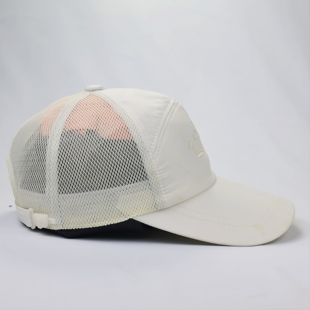 Field Way Embroidered Performance Trucker Hat – Off-White & Cream