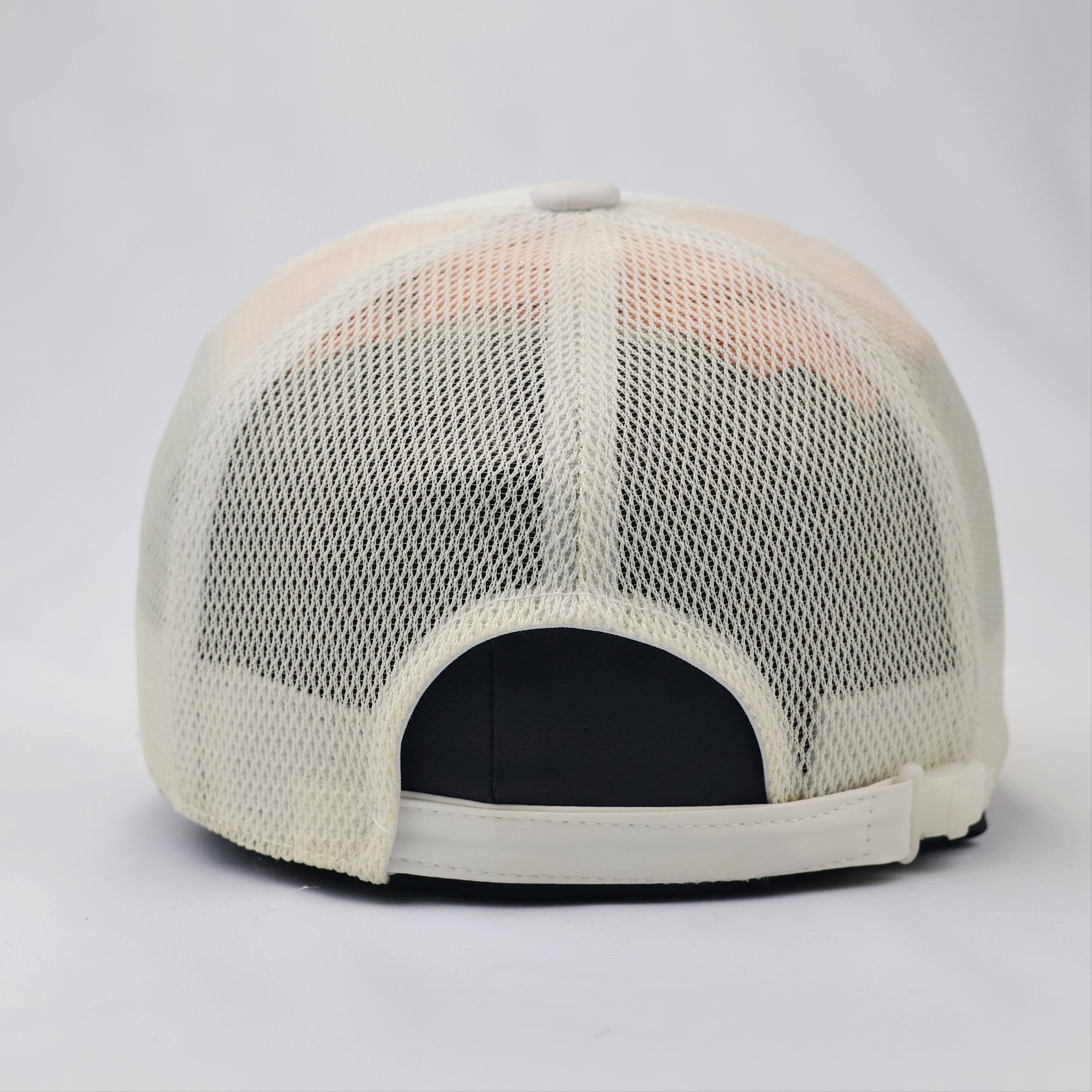 Field Way Embroidered Performance Trucker Hat – Off-White & Cream