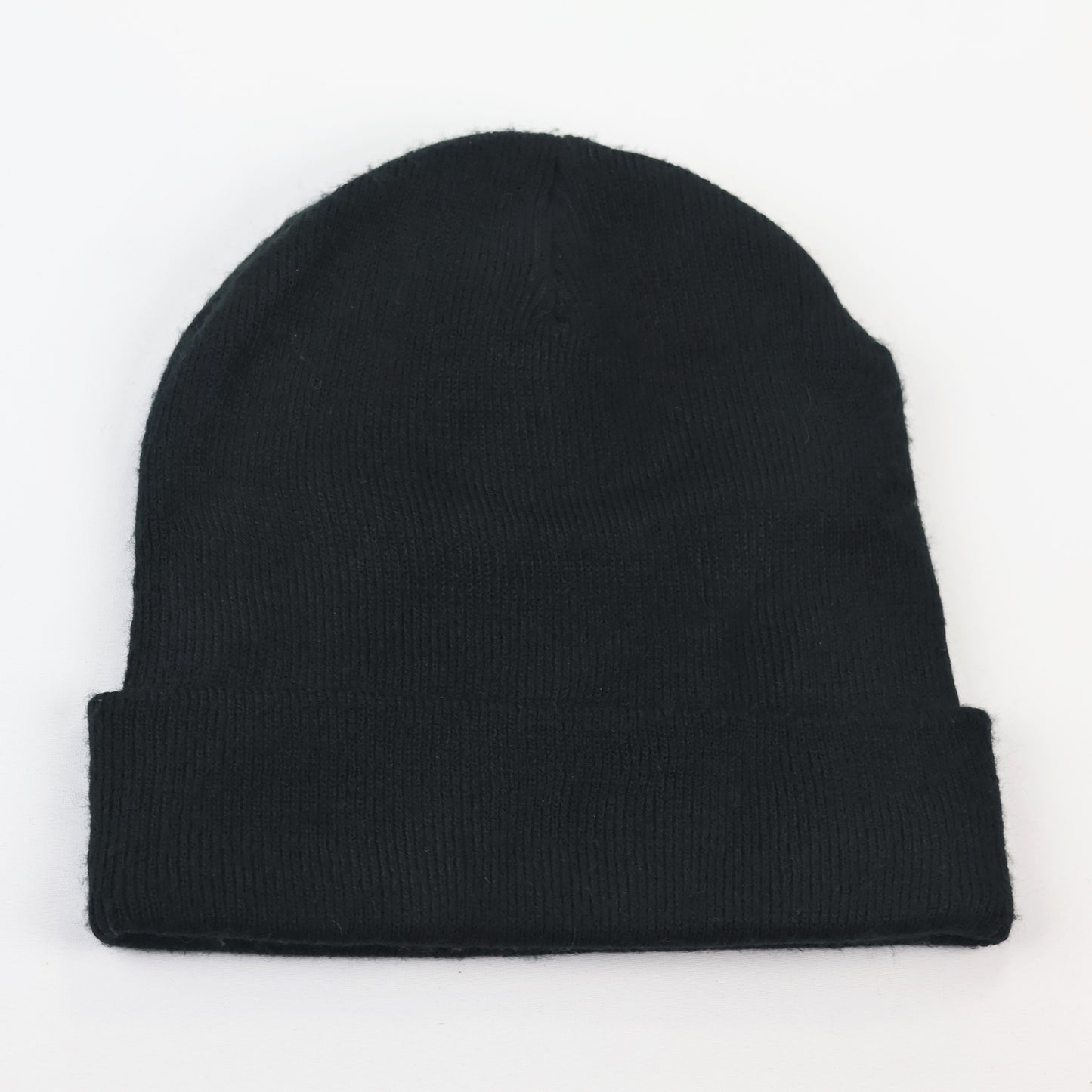SBM Esthetic Streetwear Thrifted Black Beanie with Dripping Logo Patch - Made in Poland
