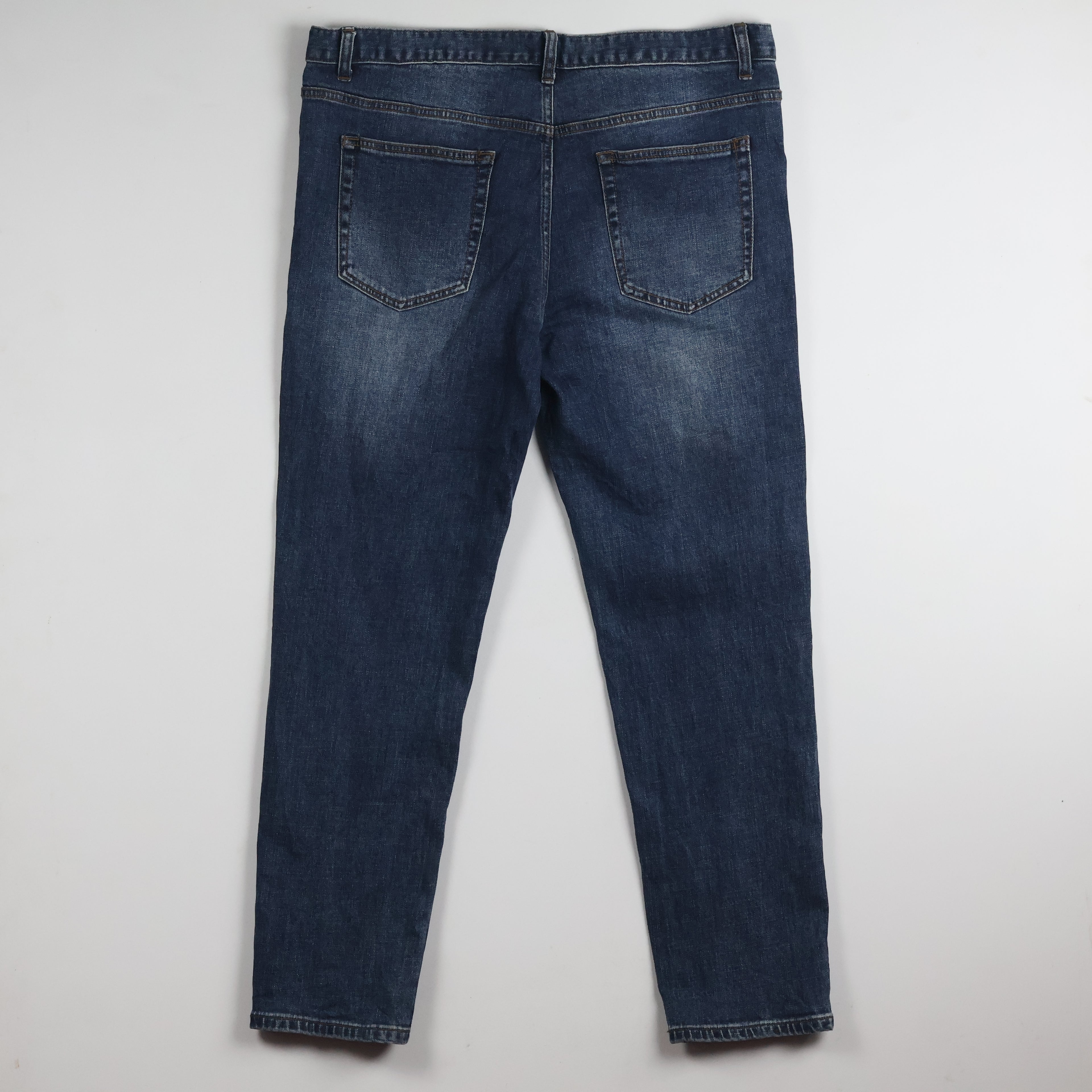 Thrifted Musinsa Standard Men's Blue Wash Denim Jeans 36 Waist/ J1028