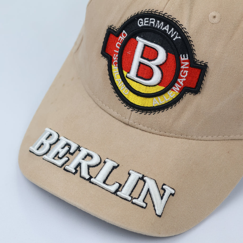 Germany Travel Series Adjustable Thrifted Cotton Cap – One Size (Thrifted)