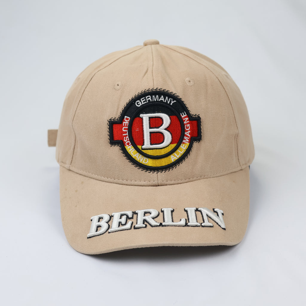 Germany Travel Series Adjustable Thrifted Cotton Cap – One Size (Thrifted)
