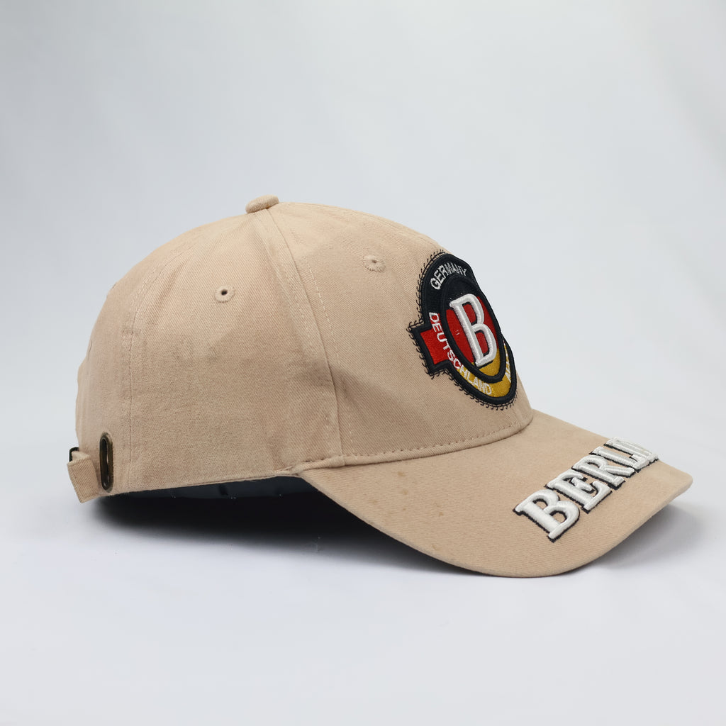 Germany Travel Series Adjustable Thrifted Cotton Cap – One Size (Thrifted)