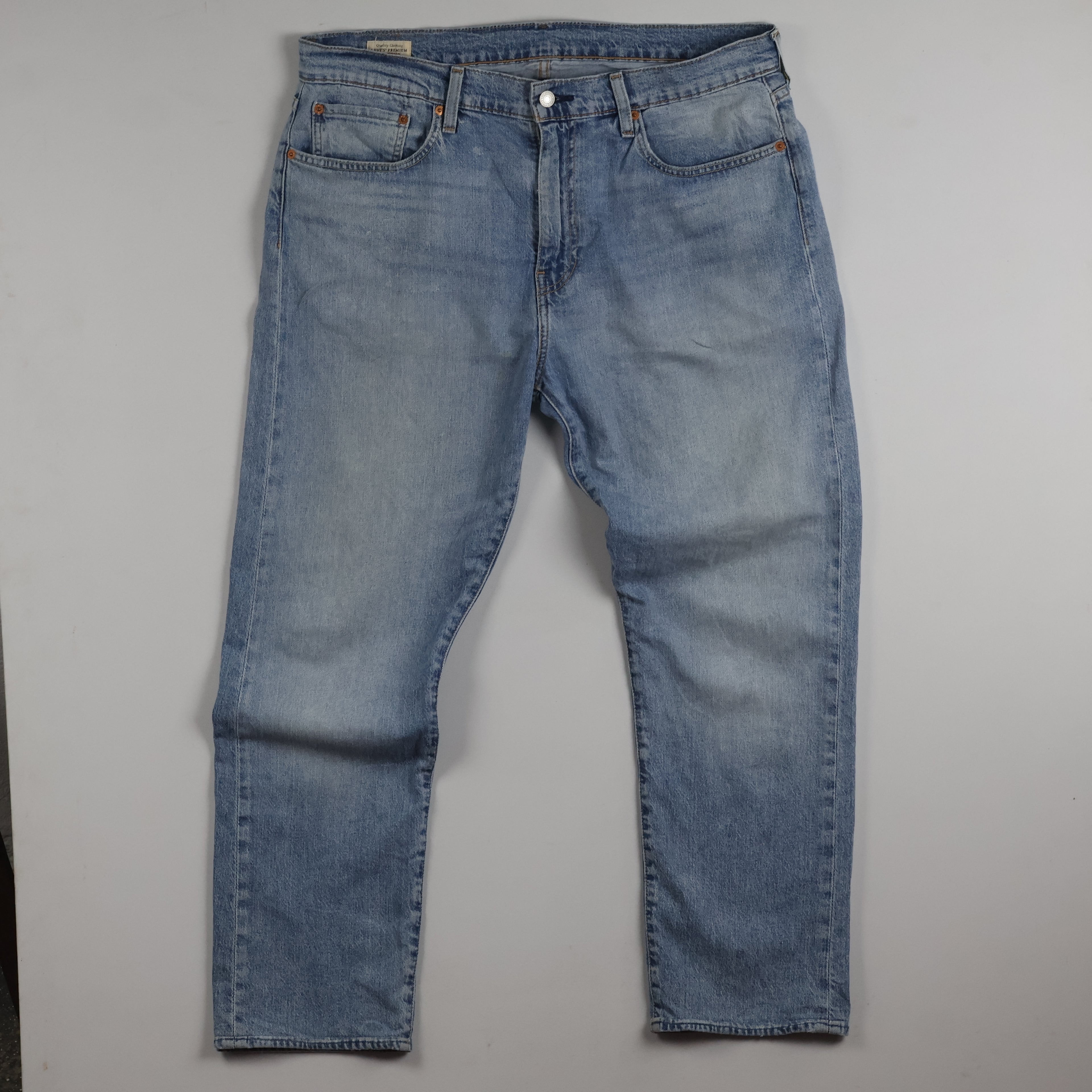 Vintage Levi's 501 Men's Light Blue Thrifted Denim Jeans 38 Waist