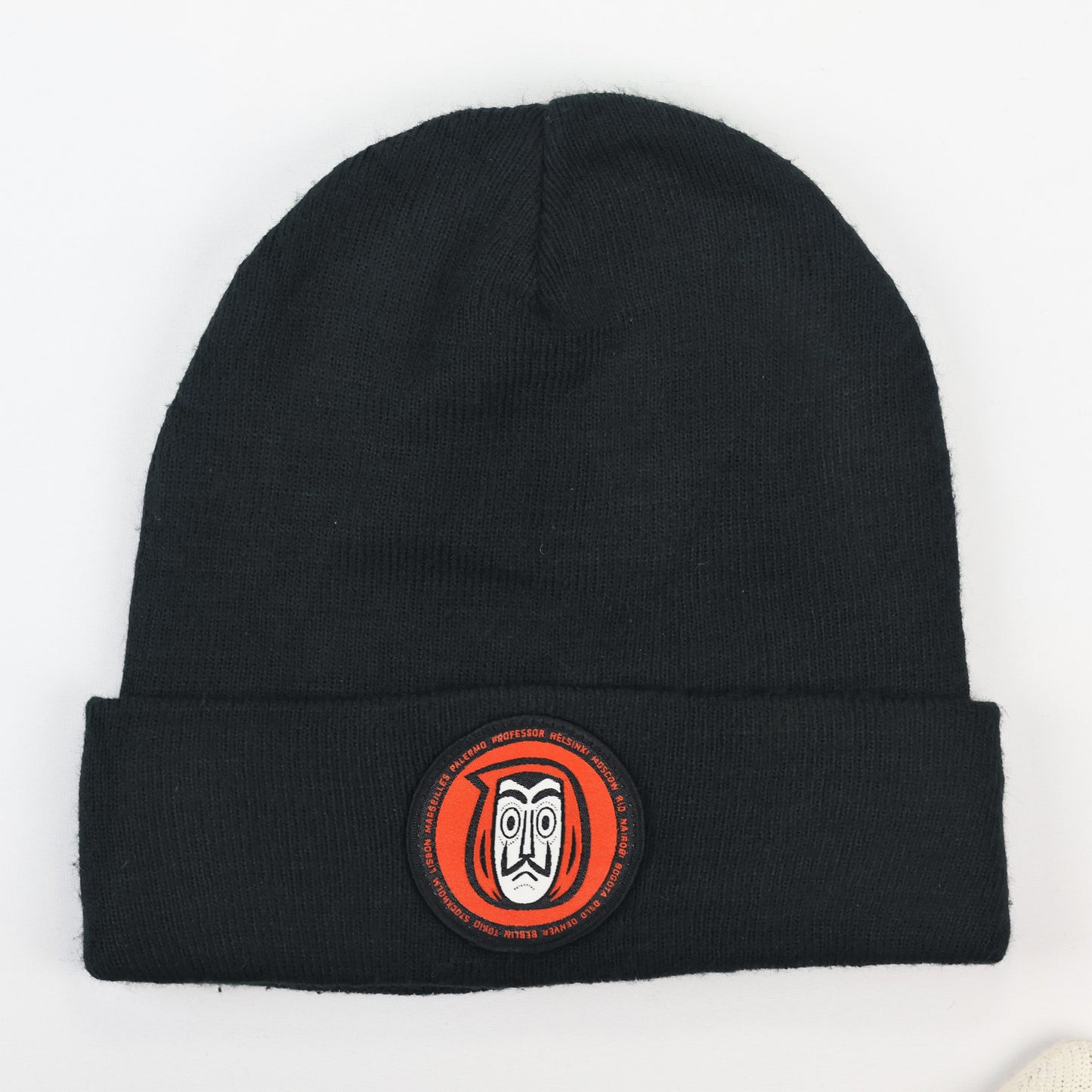 Money Heist Dali Mask Logo Thrifted Beanie – Housebrand Netflix Collection