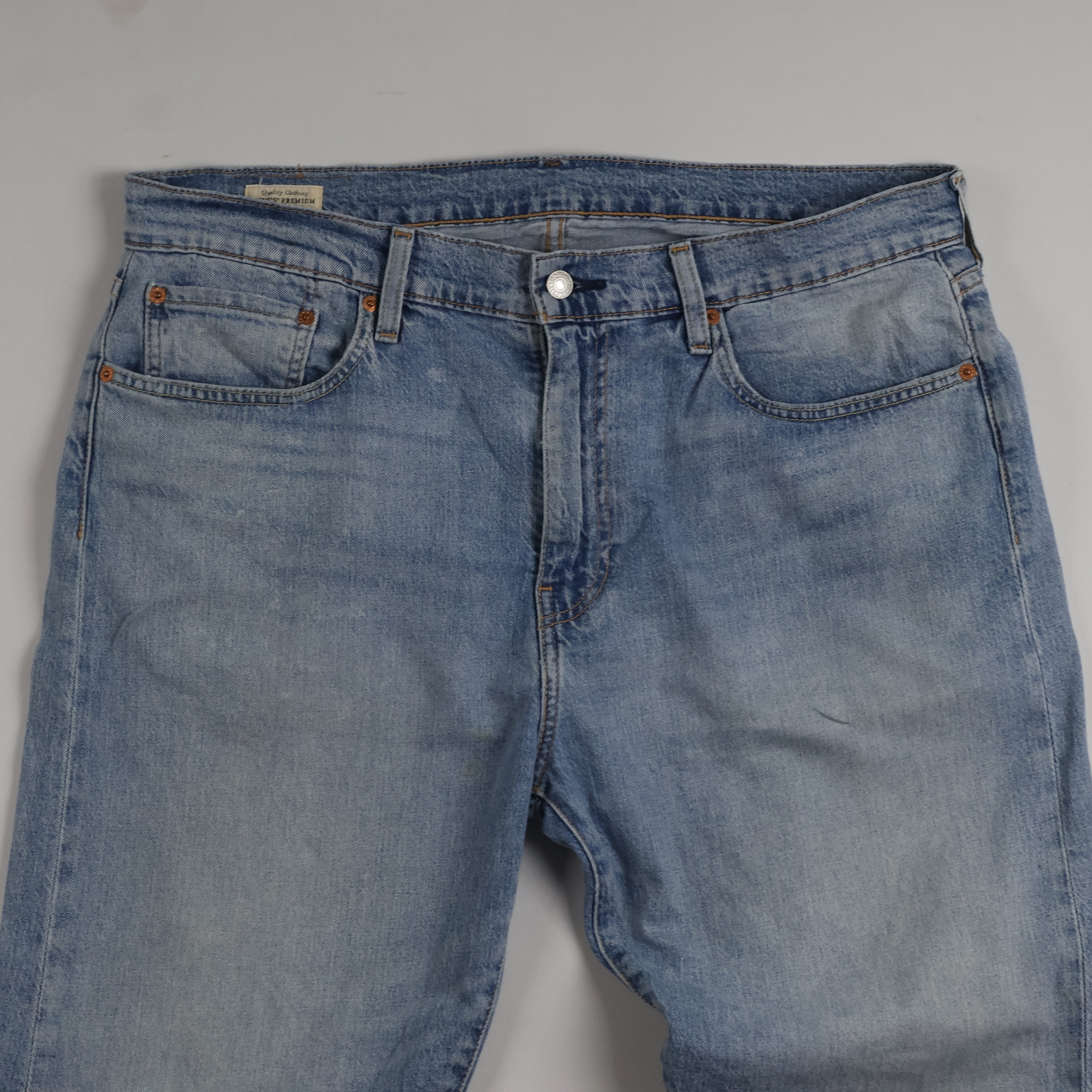 Vintage Levi's 501 Men's Light Blue Thrifted Denim Jeans 38 Waist